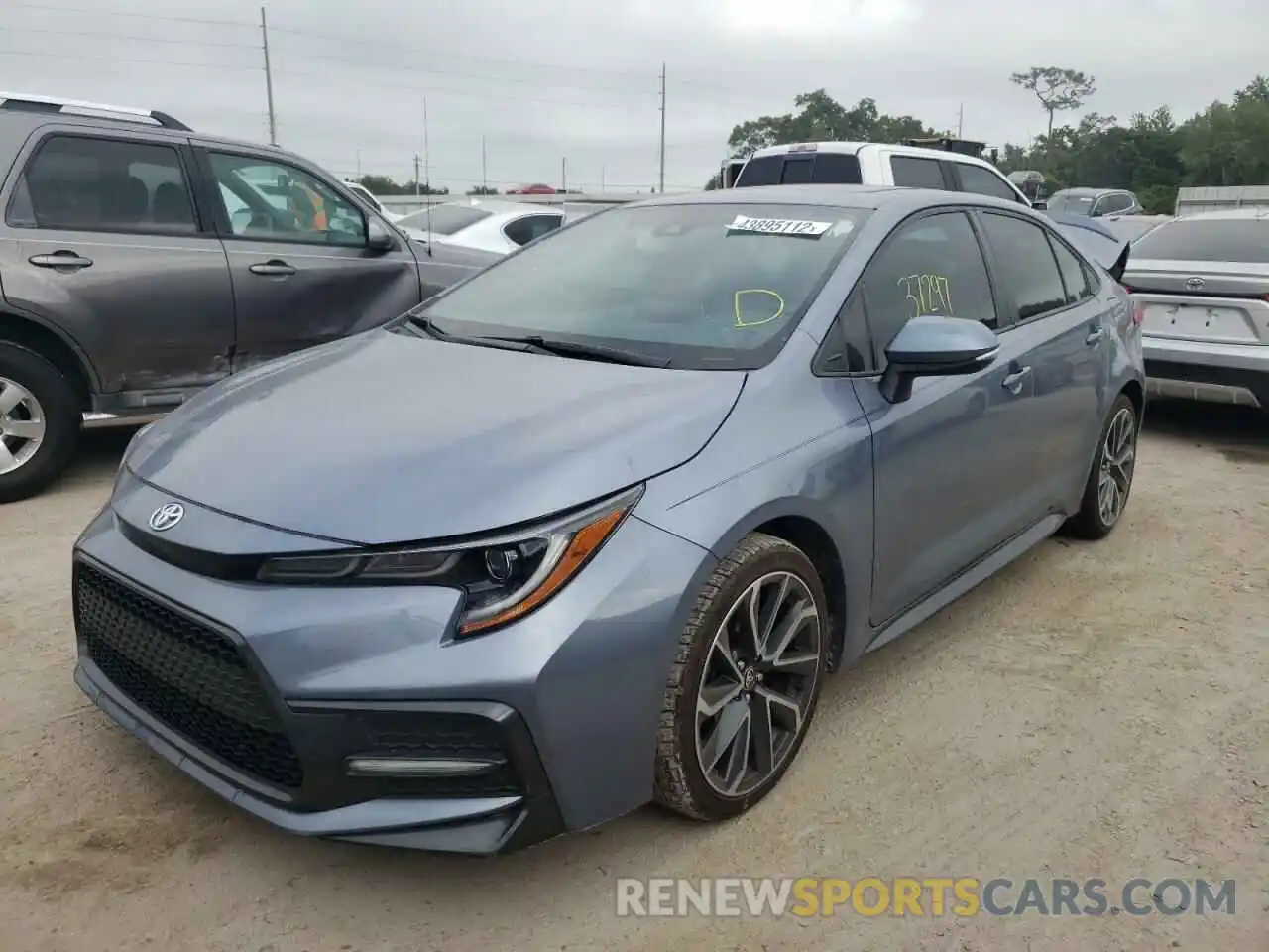 2 Photograph of a damaged car 5YFM4RCE0LP046312 TOYOTA COROLLA 2020