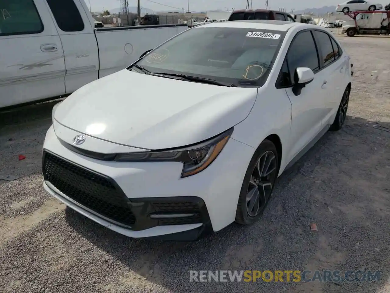 2 Photograph of a damaged car 5YFM4RCE2LP014462 TOYOTA COROLLA 2020