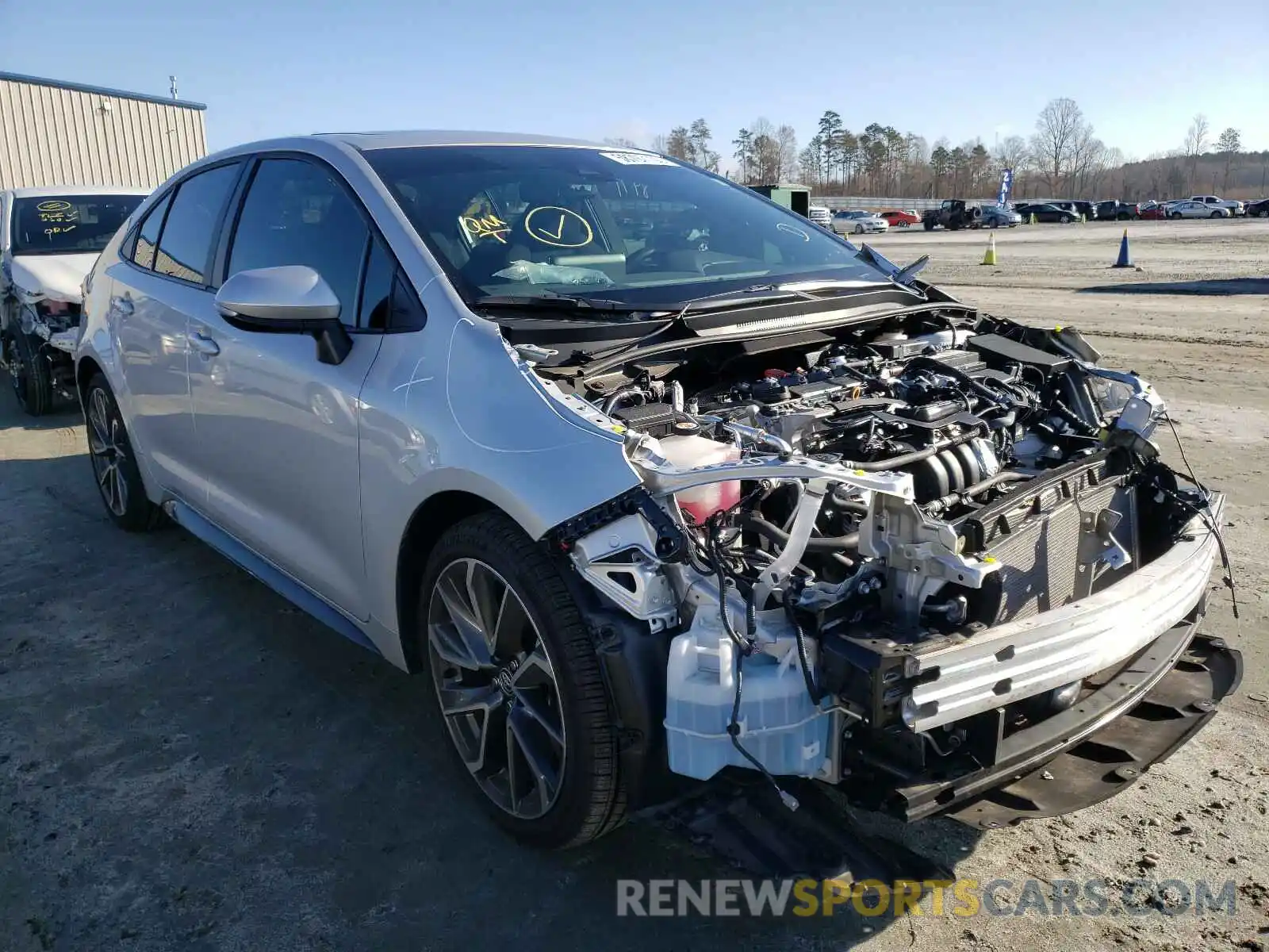 1 Photograph of a damaged car 5YFM4RCE2LP022173 TOYOTA COROLLA 2020