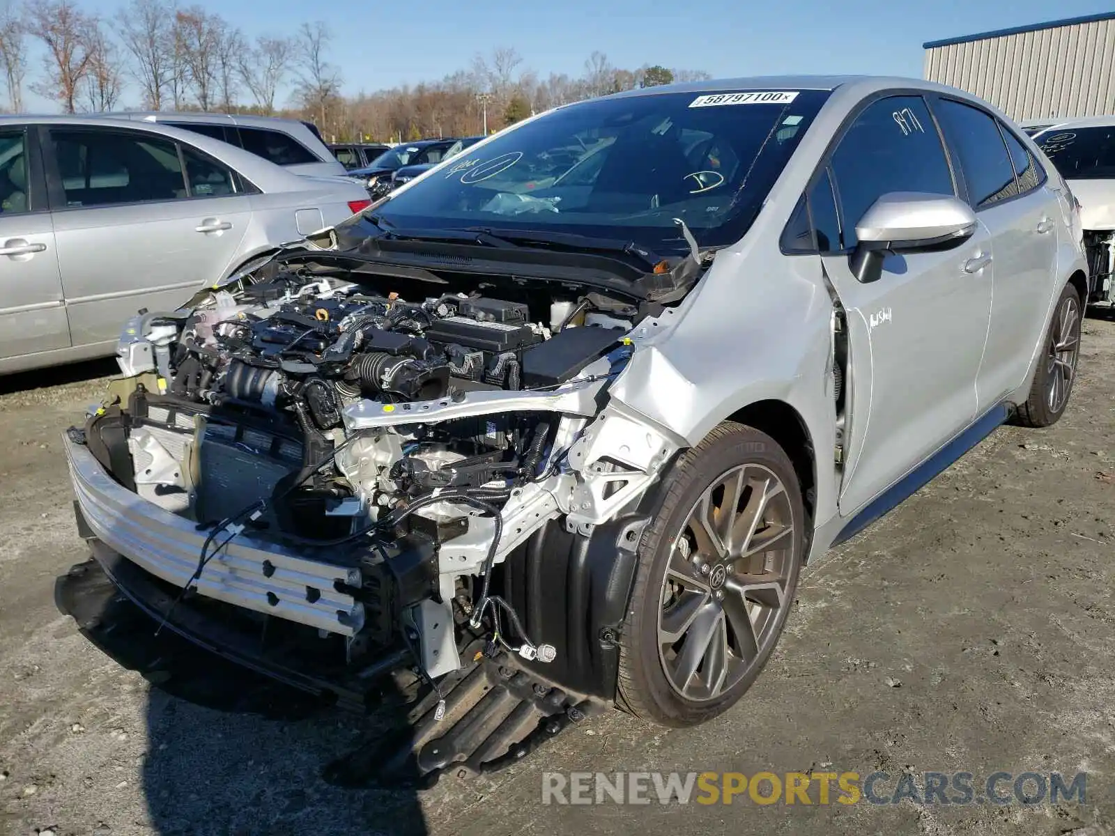 2 Photograph of a damaged car 5YFM4RCE2LP022173 TOYOTA COROLLA 2020