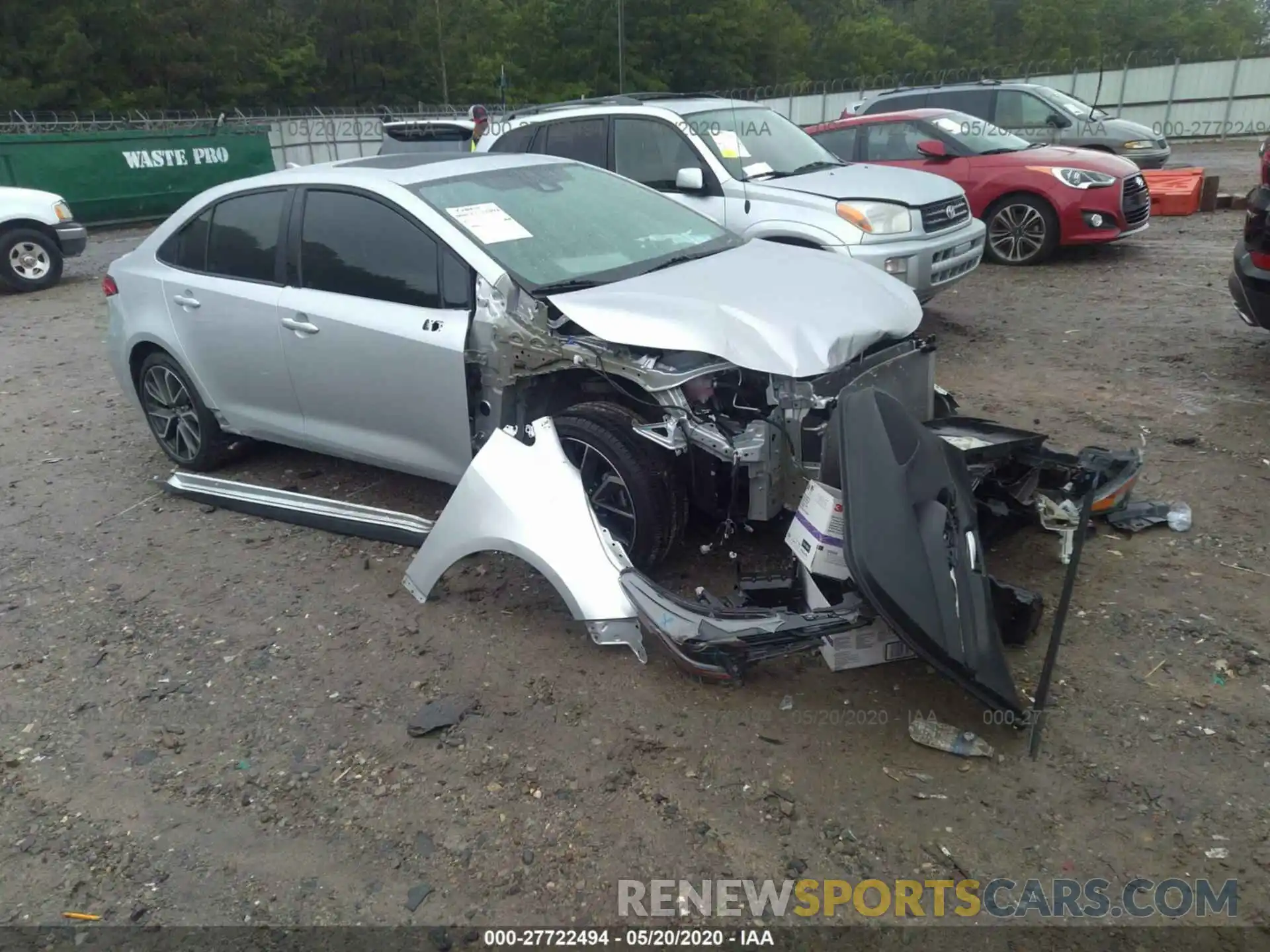 1 Фотография поврежденного автомобиля 5YFM4RCE3LP020027 TOYOTA COROLLA 2020