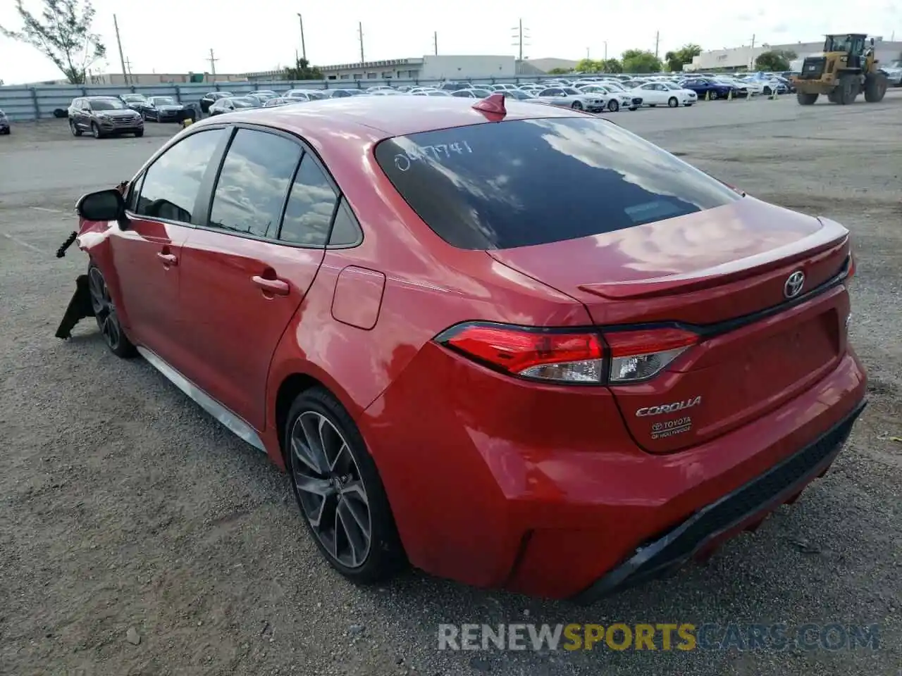 3 Photograph of a damaged car 5YFM4RCE6LP047741 TOYOTA COROLLA 2020