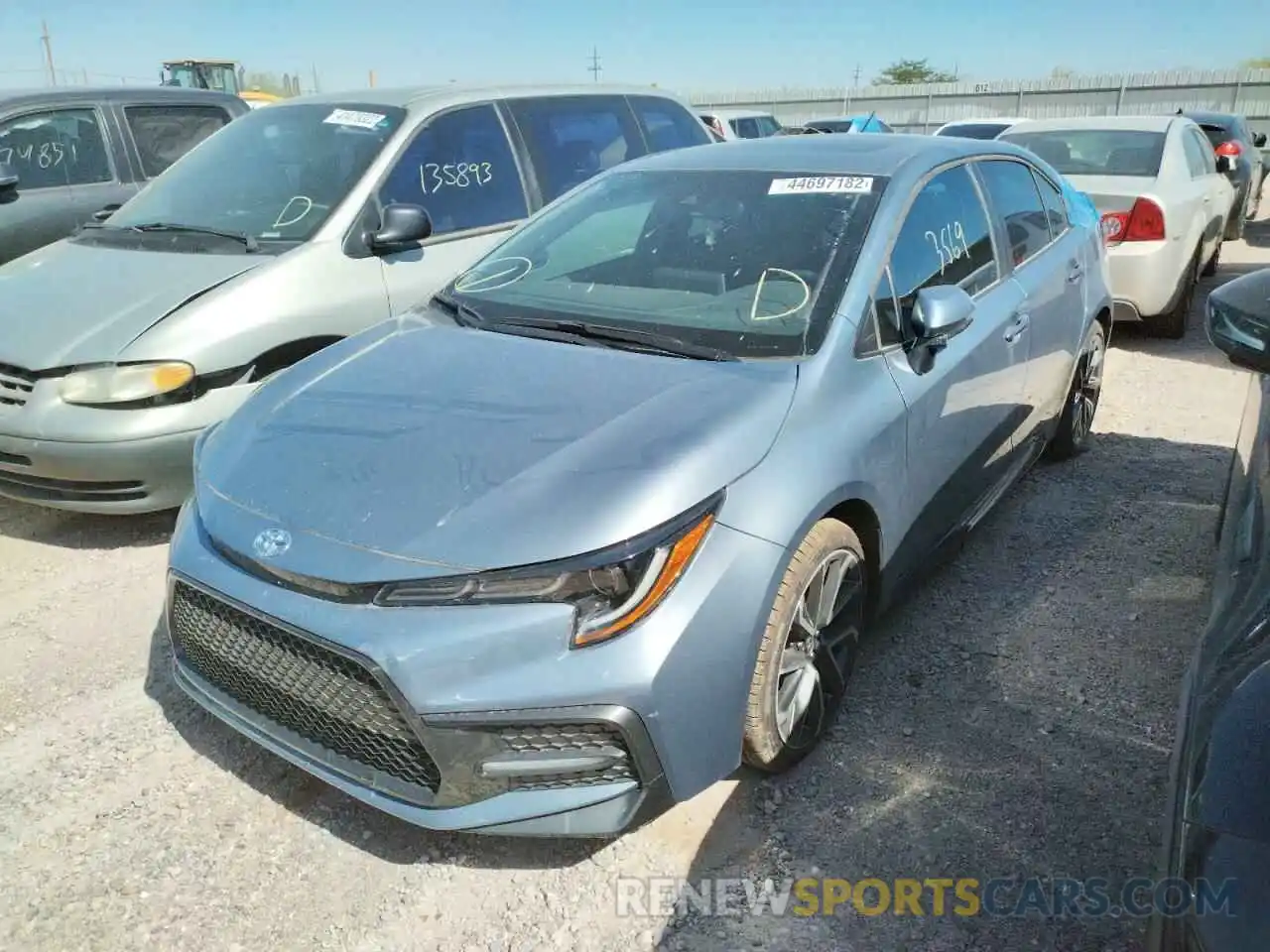 2 Photograph of a damaged car 5YFM4RCE7LP025764 TOYOTA COROLLA 2020