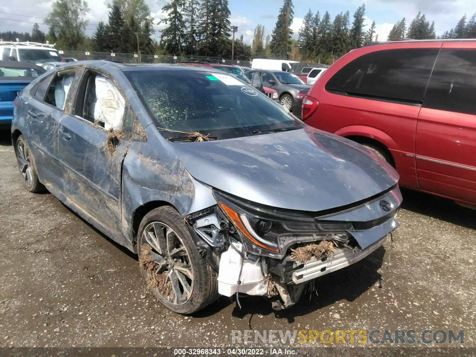 1 Photograph of a damaged car 5YFM4RCEXLP028786 TOYOTA COROLLA 2020