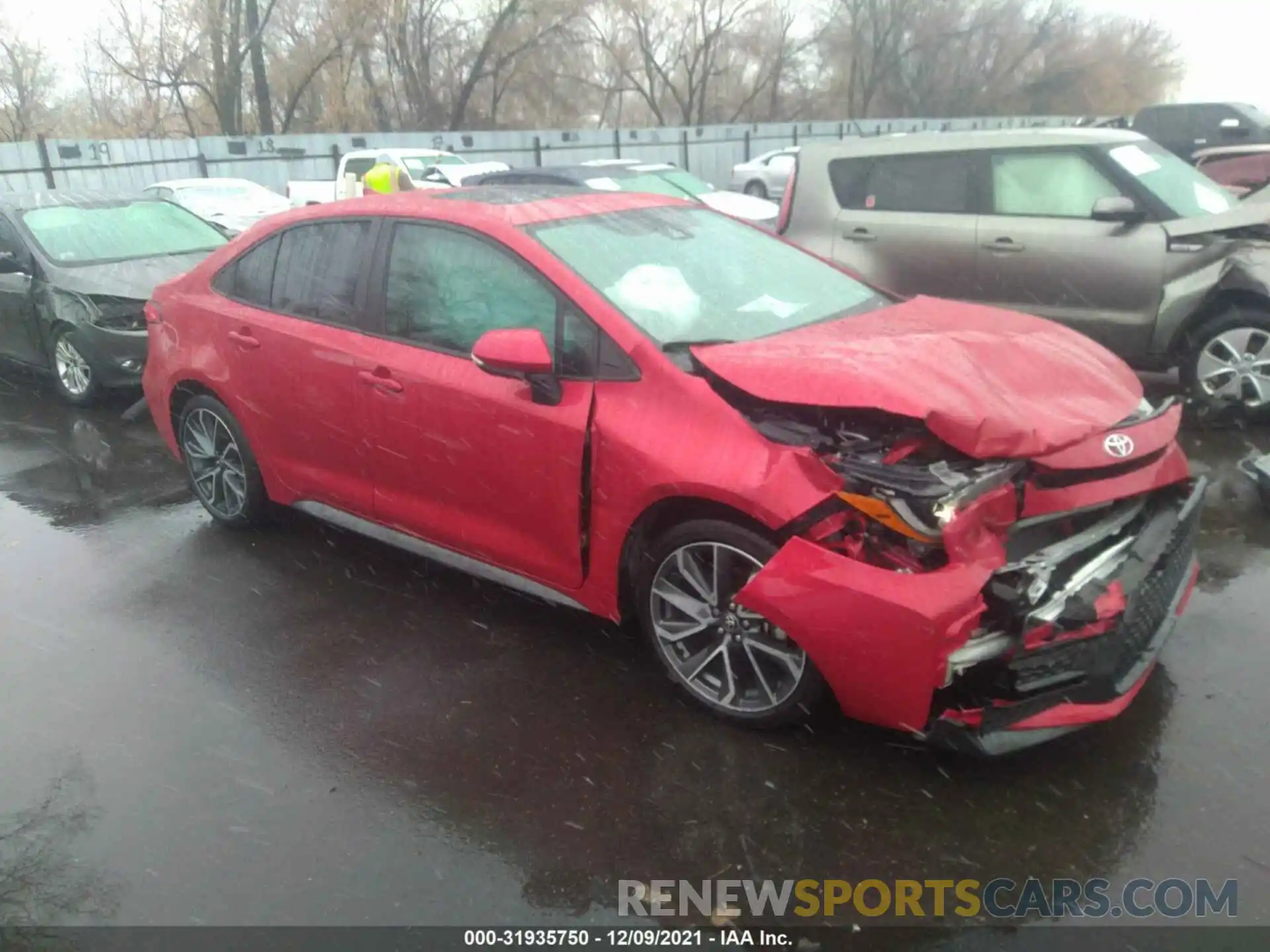 1 Photograph of a damaged car 5YFM4RCEXLP029078 TOYOTA COROLLA 2020