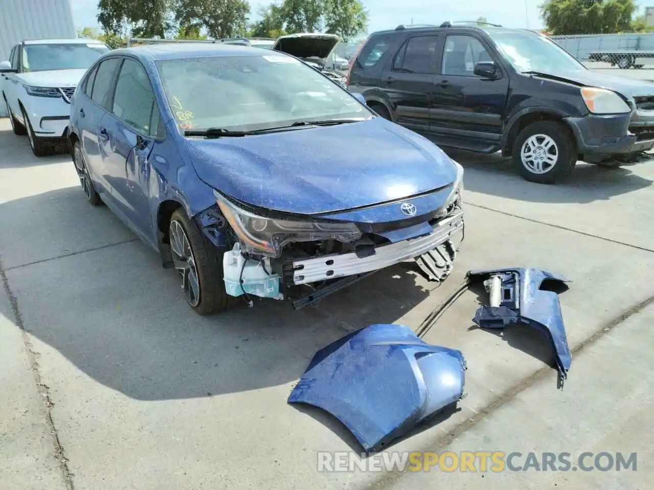 1 Photograph of a damaged car 5YFM4RCEXLP040789 TOYOTA COROLLA 2020