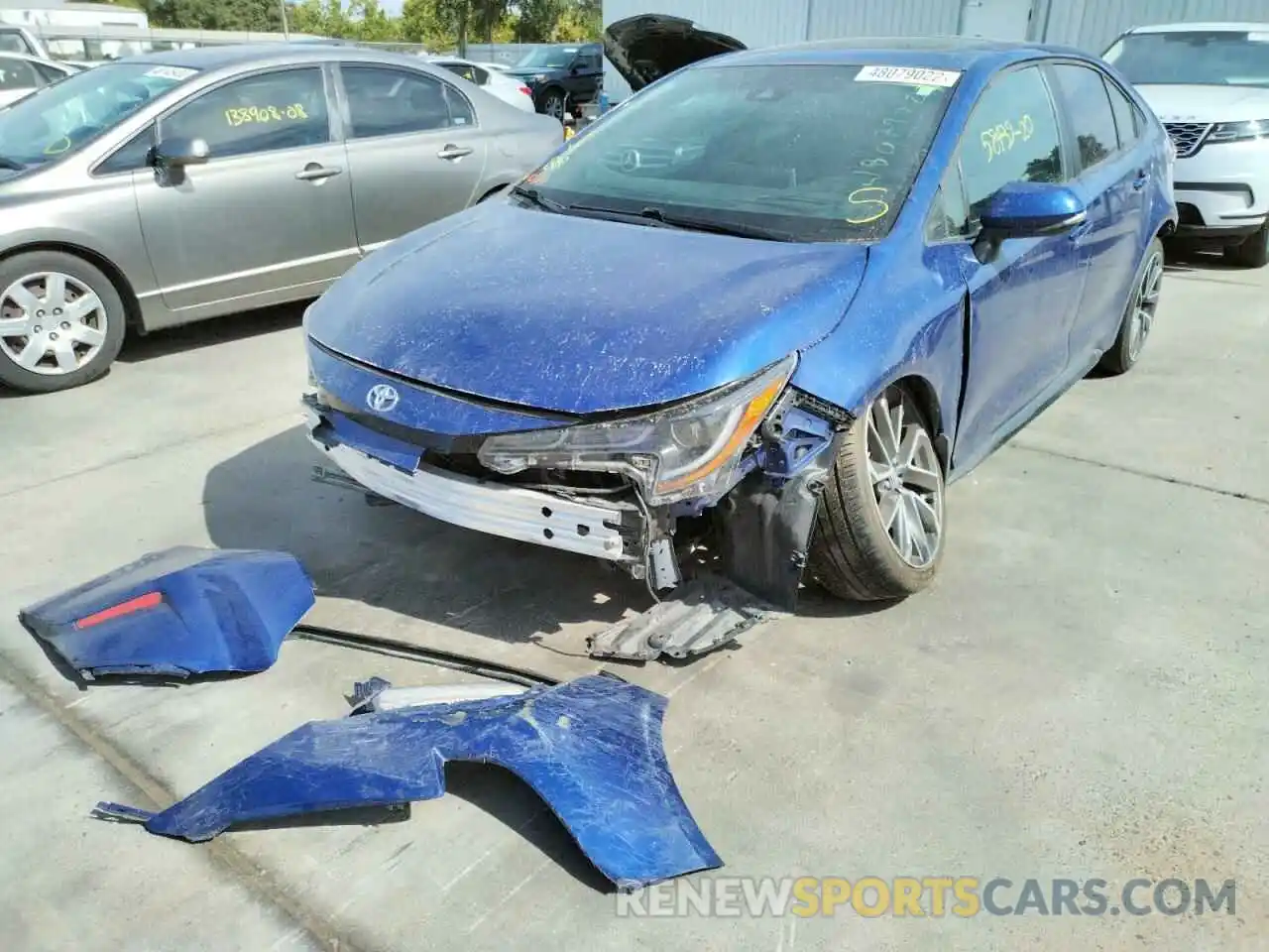 2 Photograph of a damaged car 5YFM4RCEXLP040789 TOYOTA COROLLA 2020