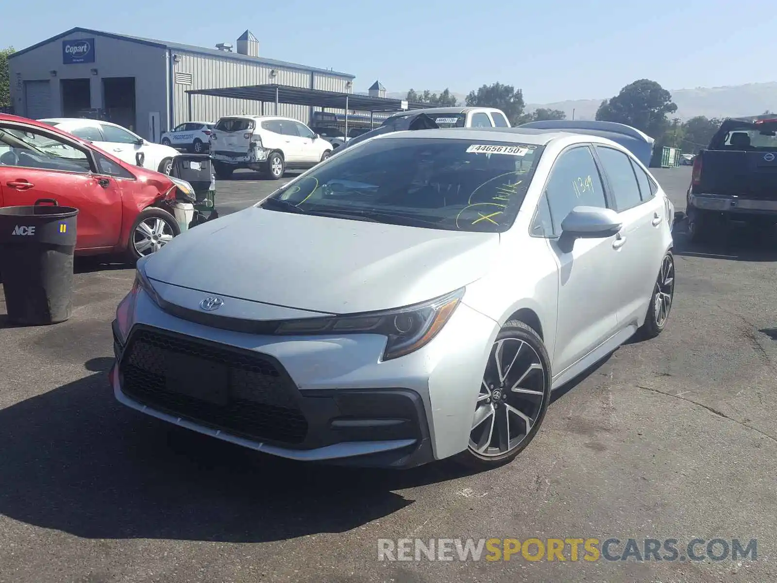 2 Photograph of a damaged car 5YFP4RCE0LP022198 TOYOTA COROLLA 2020