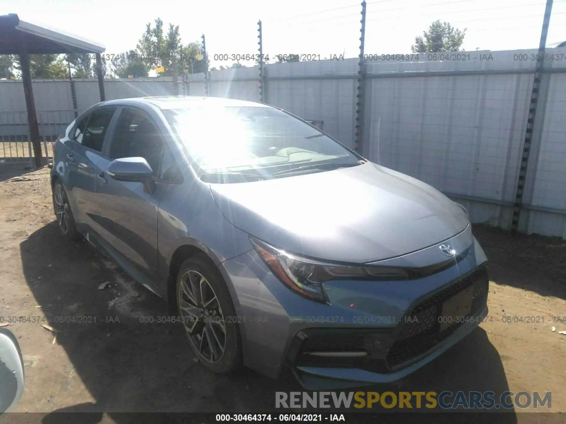 1 Photograph of a damaged car 5YFP4RCE0LP038286 TOYOTA COROLLA 2020