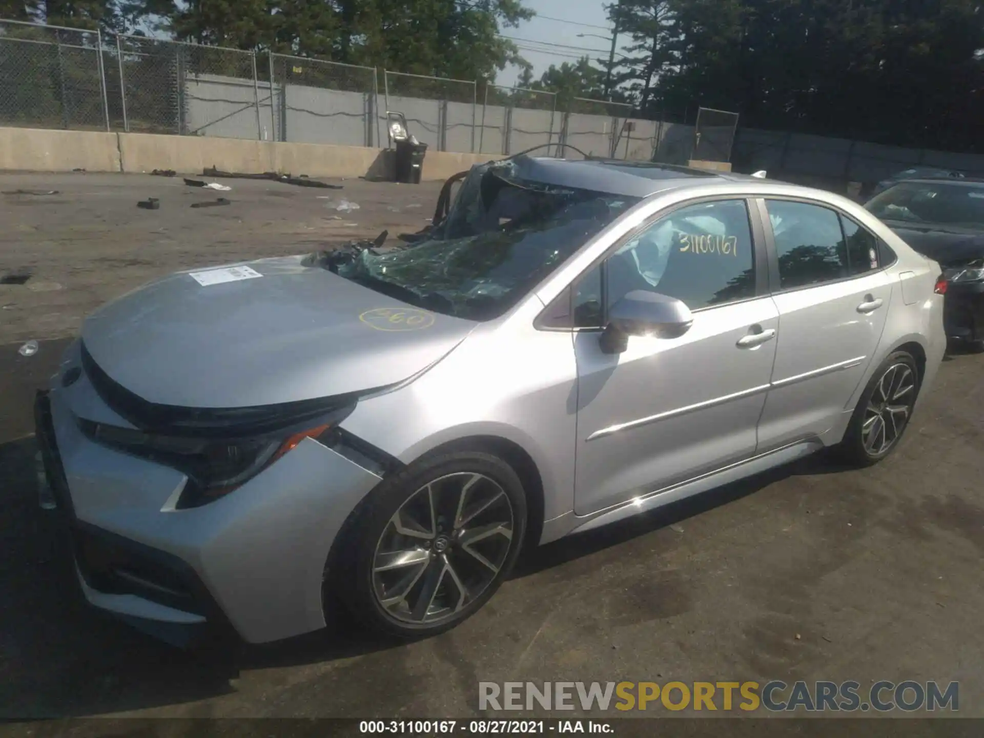 2 Photograph of a damaged car 5YFP4RCE0LP046145 TOYOTA COROLLA 2020