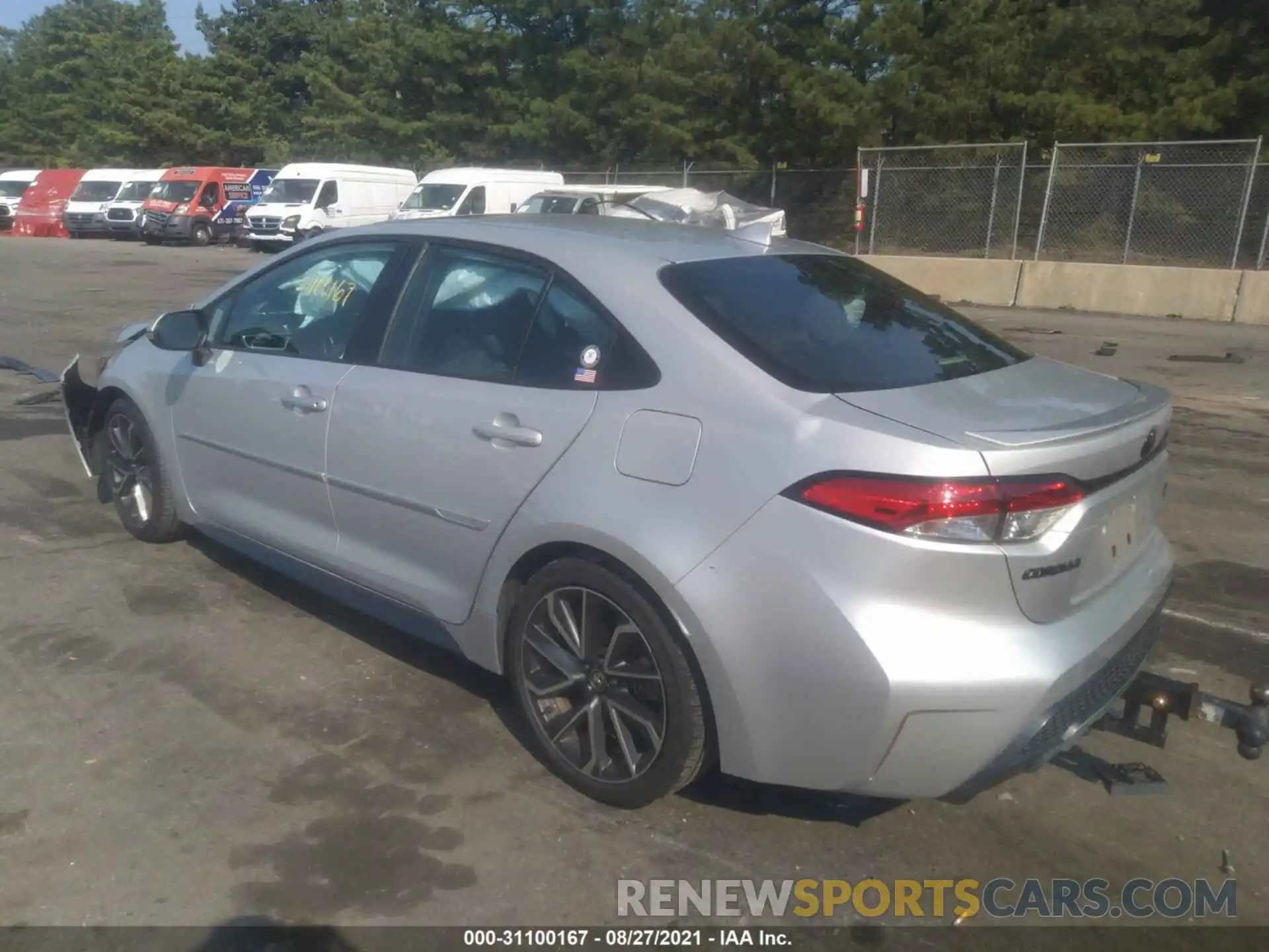 3 Photograph of a damaged car 5YFP4RCE0LP046145 TOYOTA COROLLA 2020