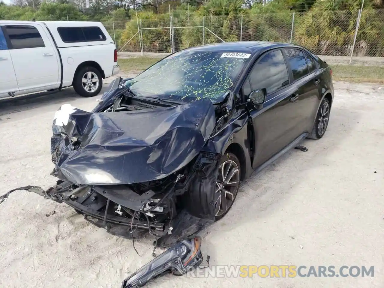 2 Photograph of a damaged car 5YFP4RCE0LP052169 TOYOTA COROLLA 2020