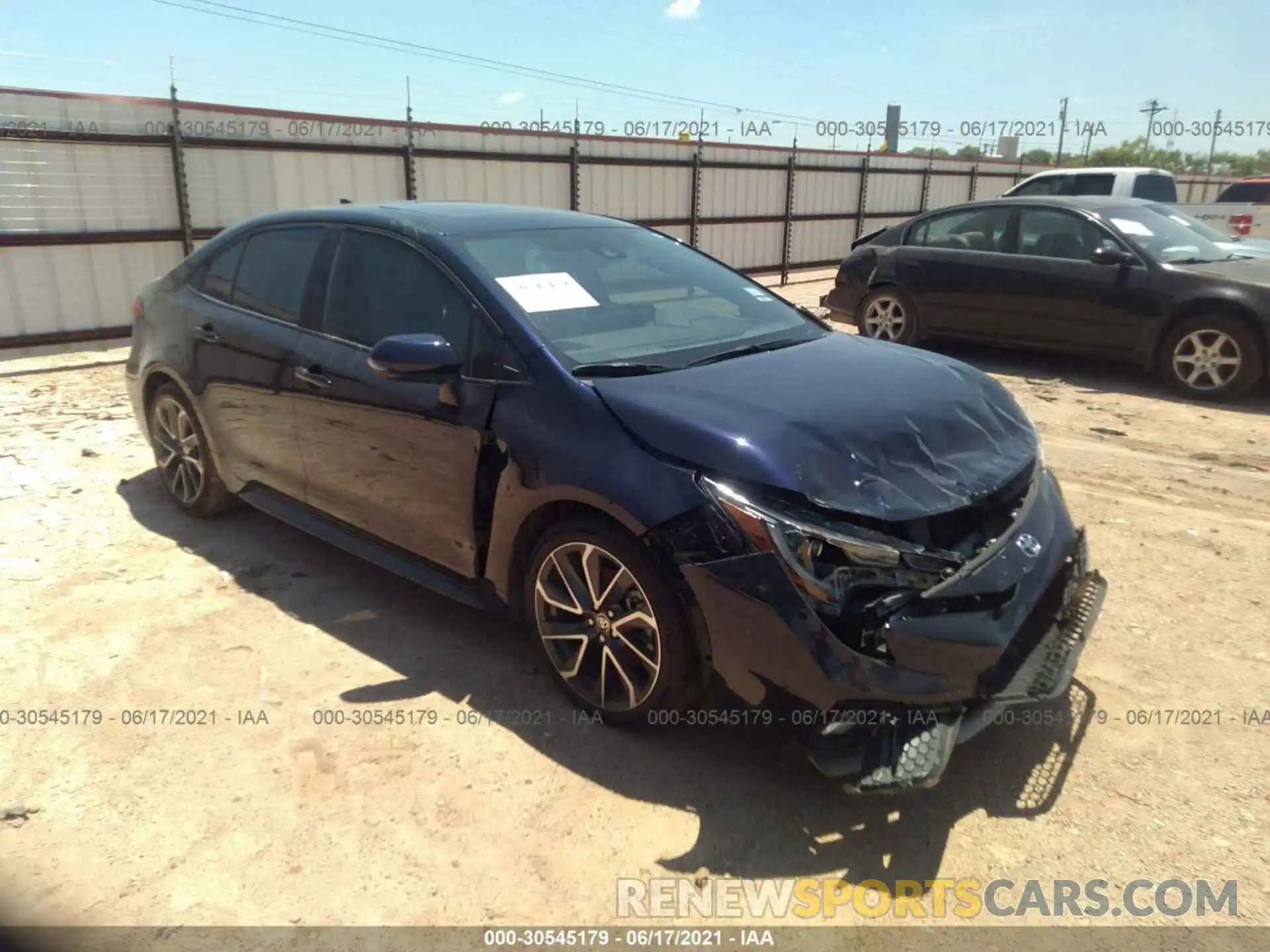 1 Photograph of a damaged car 5YFP4RCE1LP007029 TOYOTA COROLLA 2020