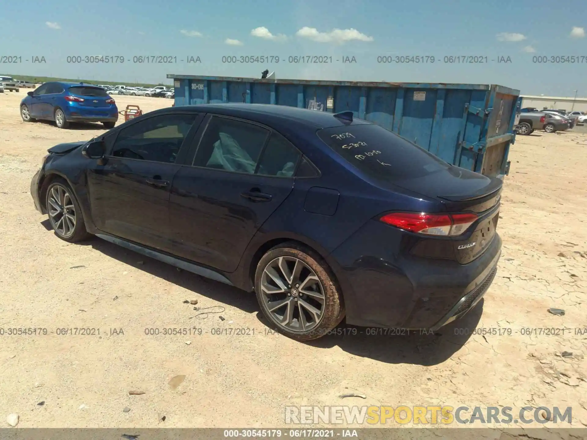 3 Photograph of a damaged car 5YFP4RCE1LP007029 TOYOTA COROLLA 2020