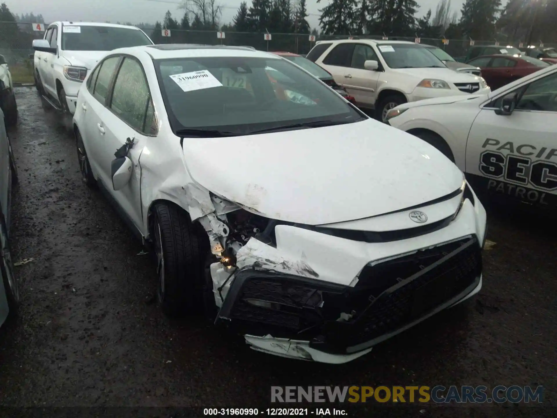 1 Photograph of a damaged car 5YFP4RCE1LP020296 TOYOTA COROLLA 2020