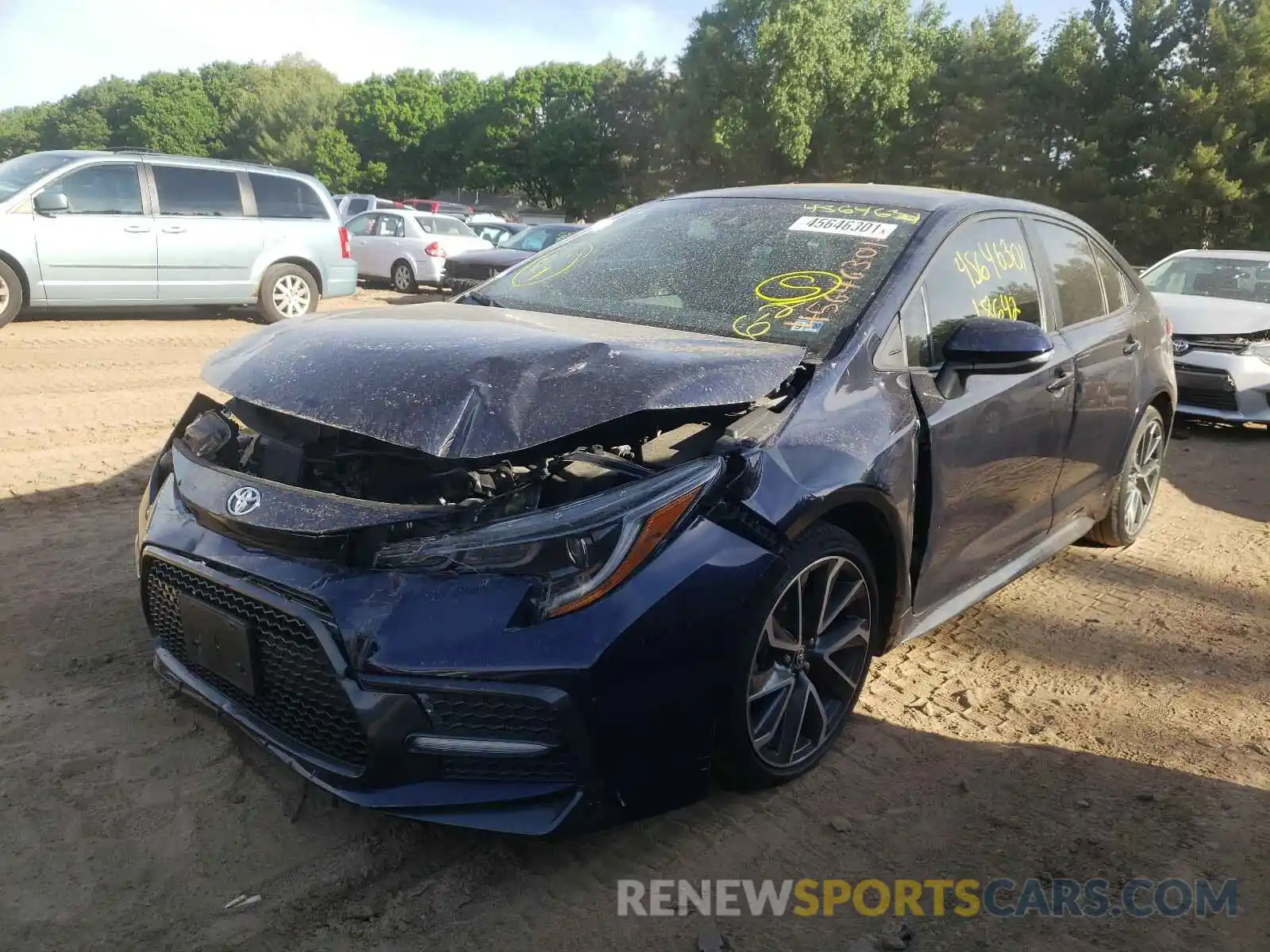 2 Photograph of a damaged car 5YFP4RCE1LP021562 TOYOTA COROLLA 2020