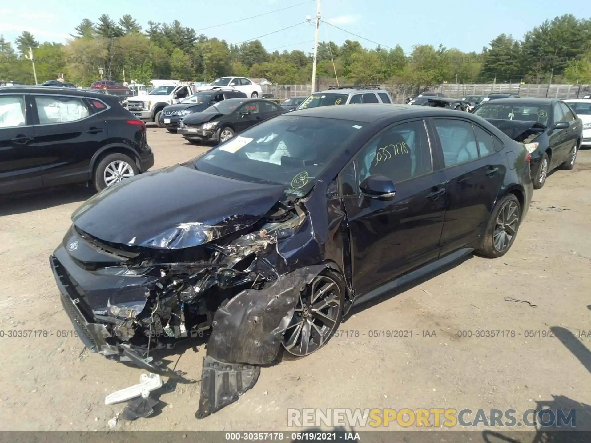 2 Photograph of a damaged car 5YFP4RCE2LP012871 TOYOTA COROLLA 2020