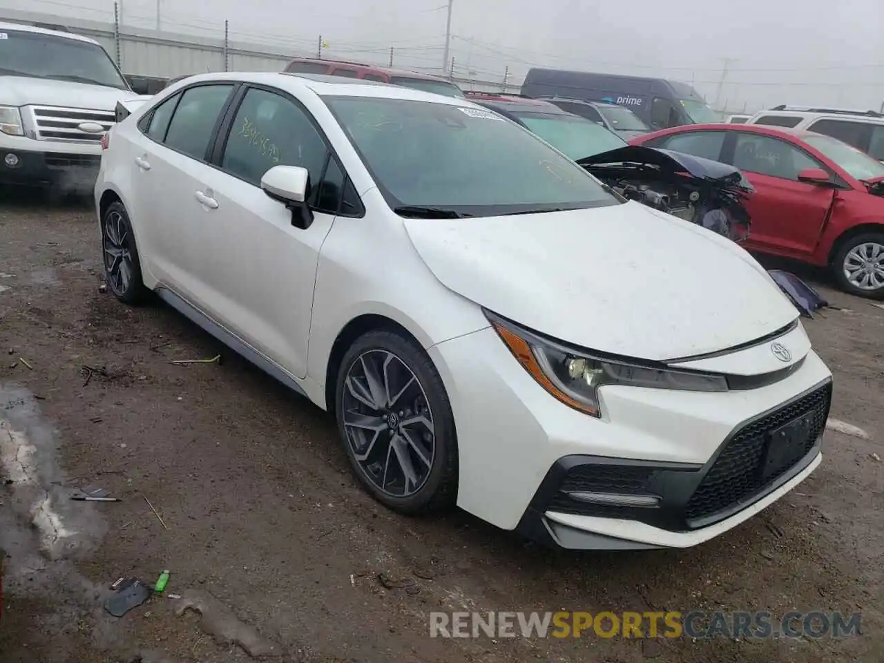 1 Photograph of a damaged car 5YFP4RCE2LP017004 TOYOTA COROLLA 2020