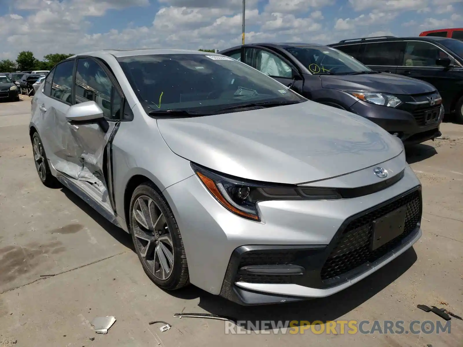 1 Photograph of a damaged car 5YFP4RCE2LP020162 TOYOTA COROLLA 2020