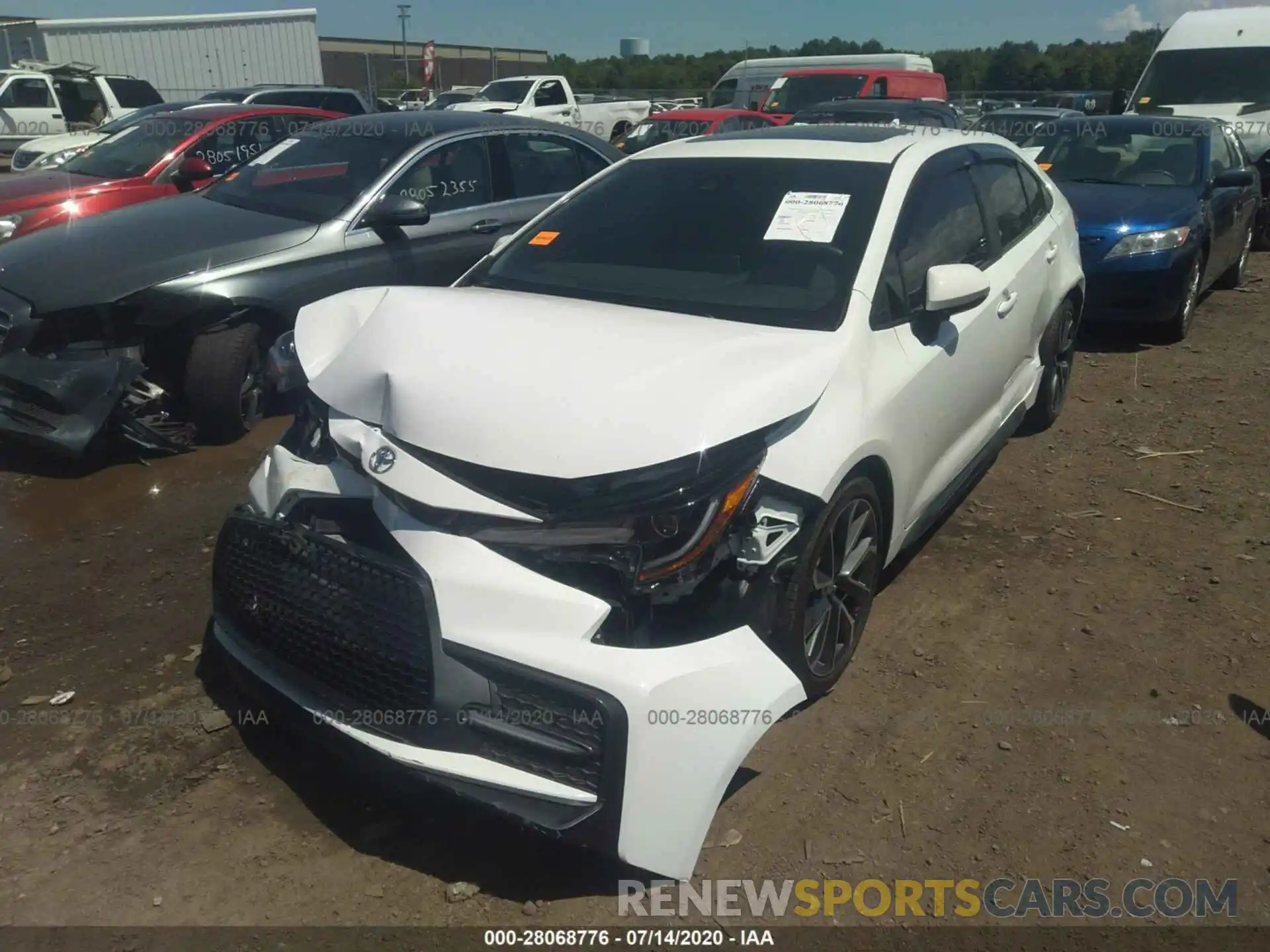 2 Photograph of a damaged car 5YFP4RCE2LP022395 TOYOTA COROLLA 2020