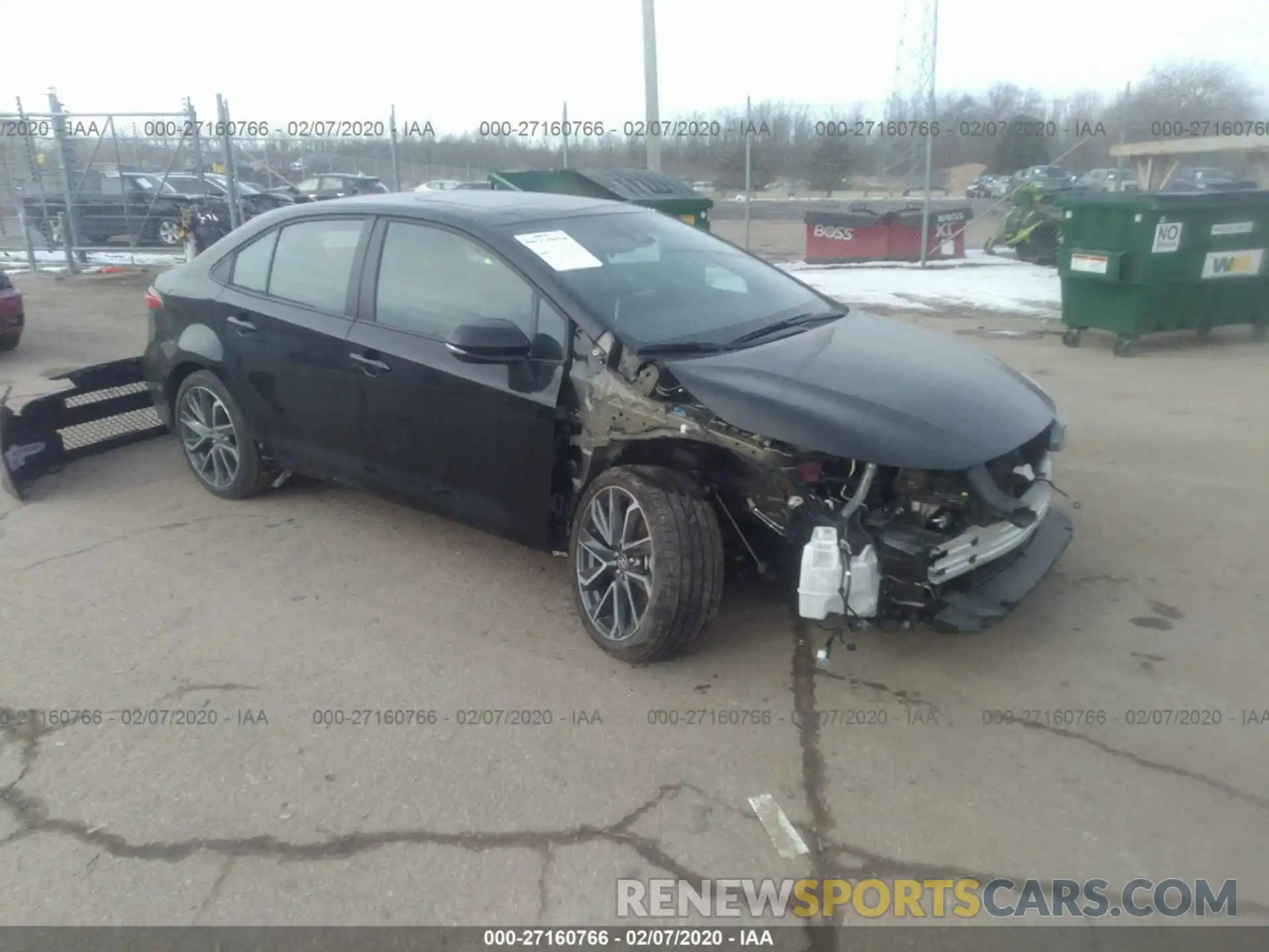 1 Photograph of a damaged car 5YFP4RCE2LP027550 TOYOTA COROLLA 2020