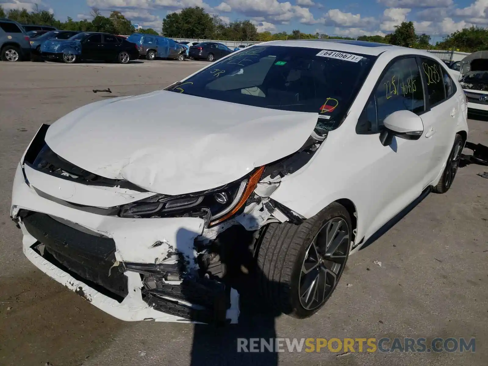 2 Photograph of a damaged car 5YFP4RCE2LP030447 TOYOTA COROLLA 2020