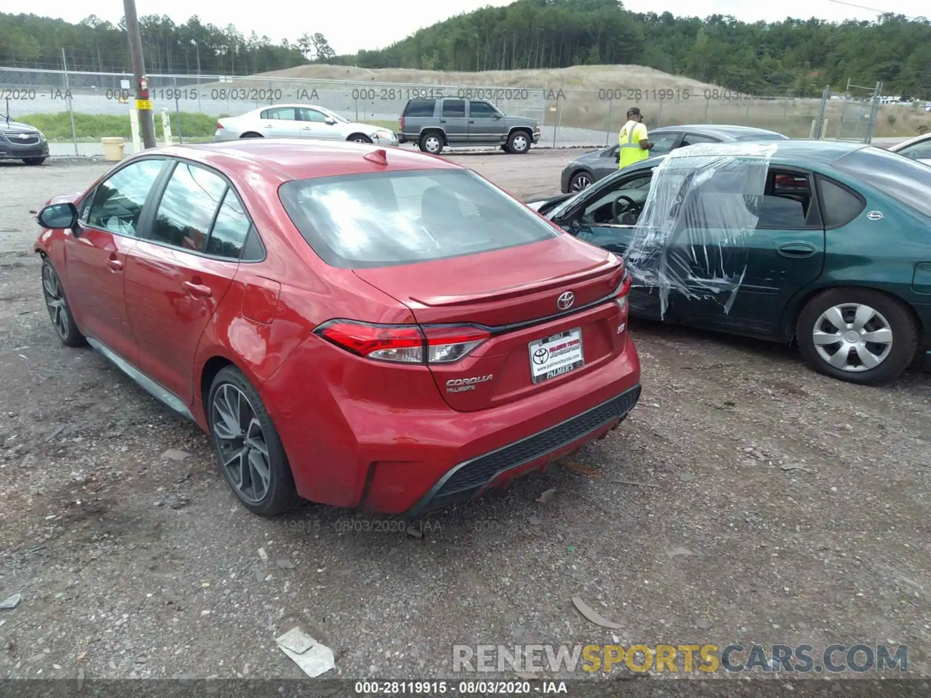 3 Photograph of a damaged car 5YFP4RCE2LP031226 TOYOTA COROLLA 2020