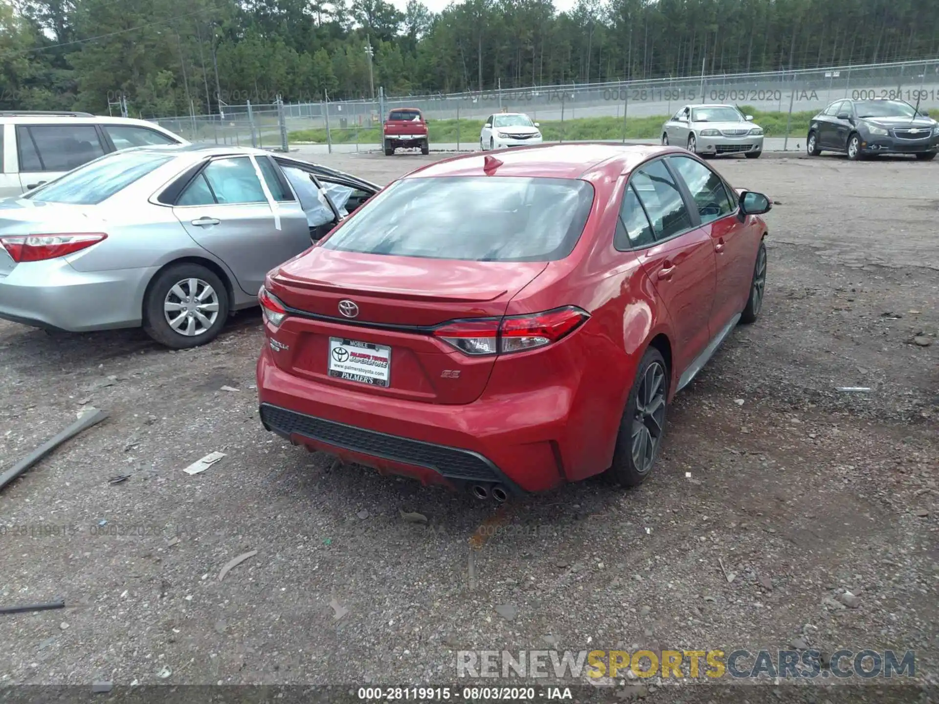 4 Photograph of a damaged car 5YFP4RCE2LP031226 TOYOTA COROLLA 2020