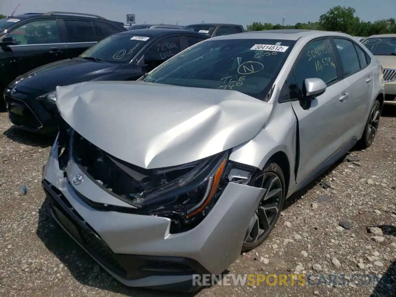 2 Photograph of a damaged car 5YFP4RCE2LP051007 TOYOTA COROLLA 2020