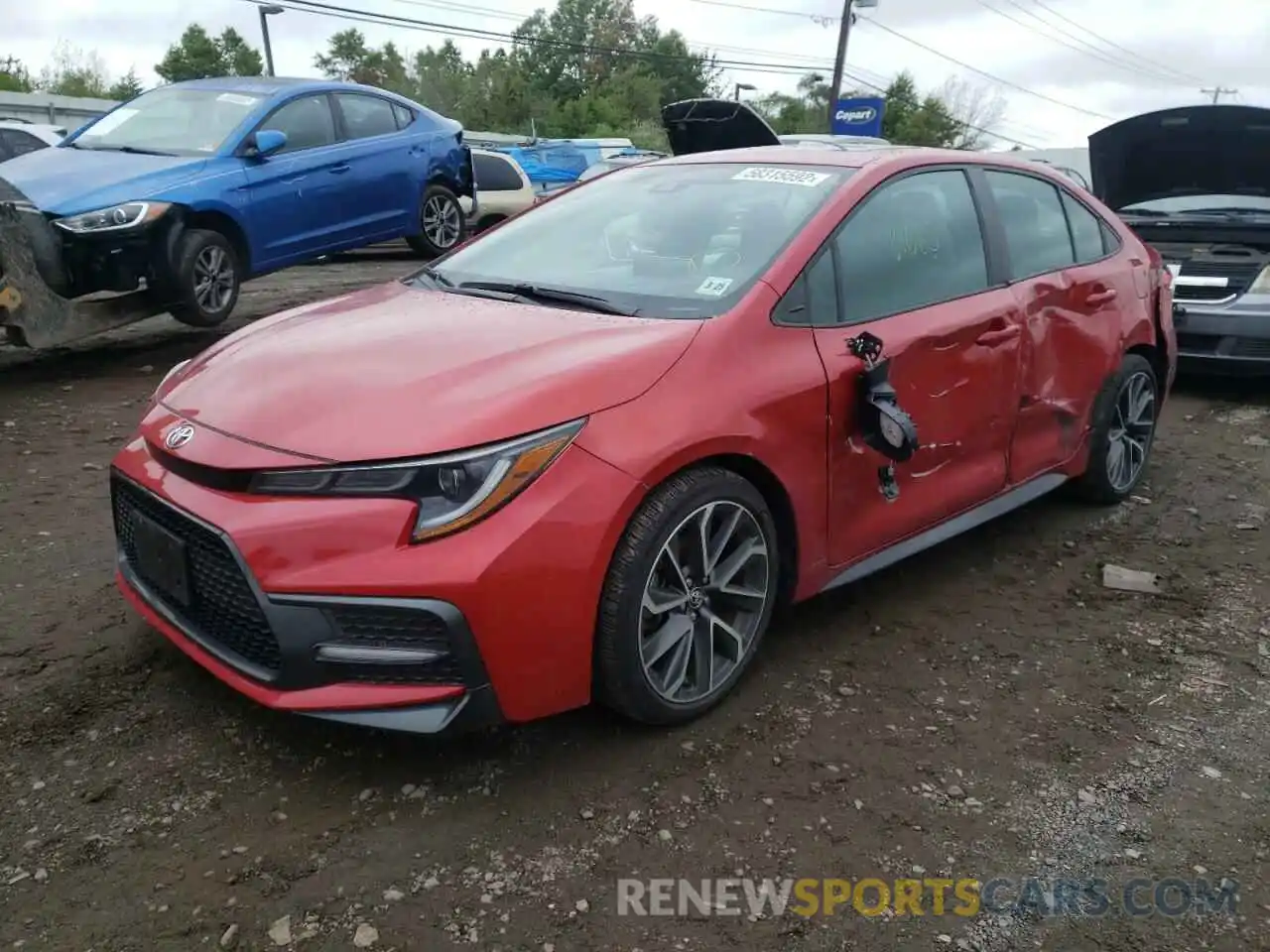 2 Photograph of a damaged car 5YFP4RCE3LP029114 TOYOTA COROLLA 2020