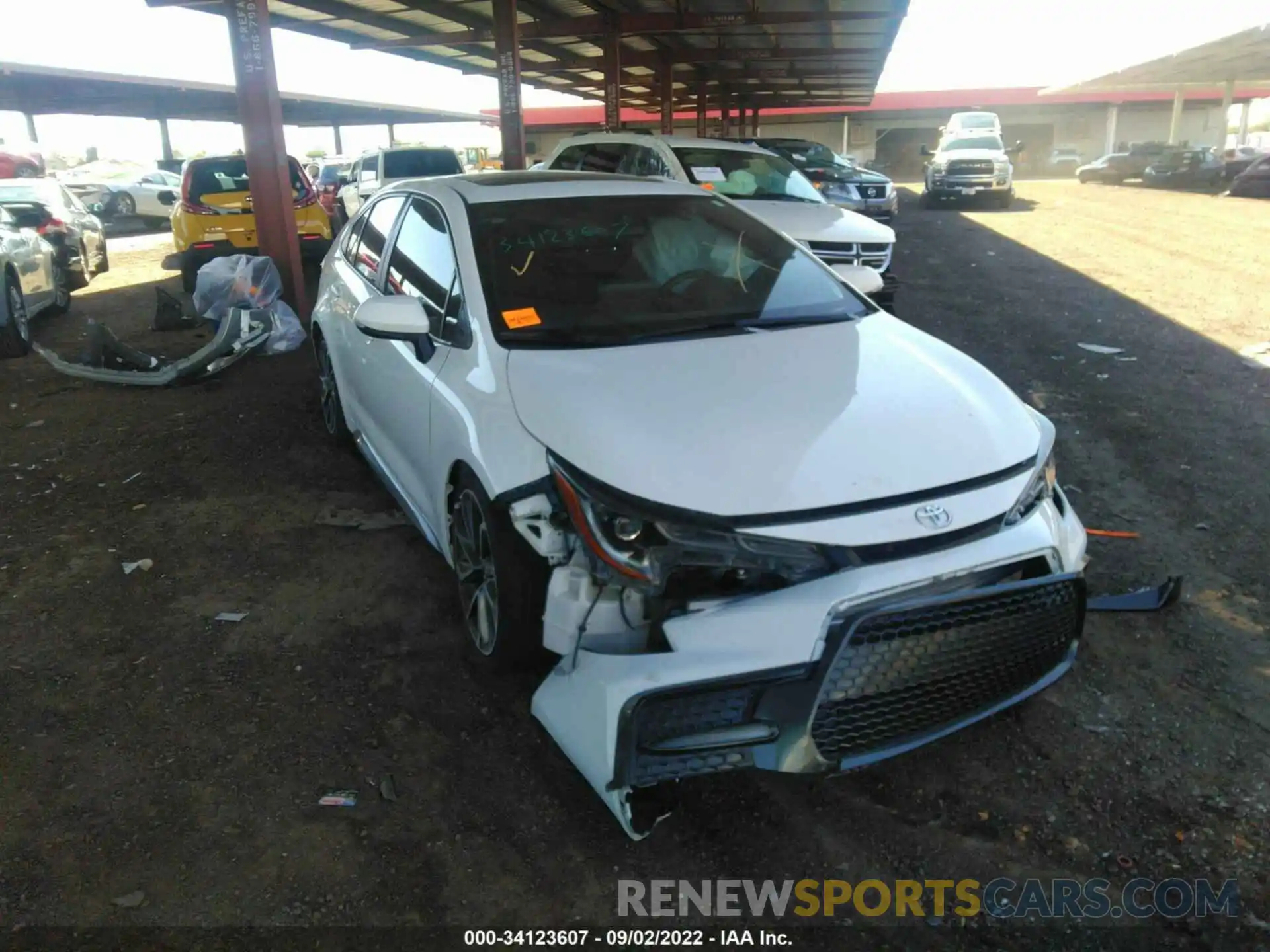 1 Photograph of a damaged car 5YFP4RCE3LP036550 TOYOTA COROLLA 2020