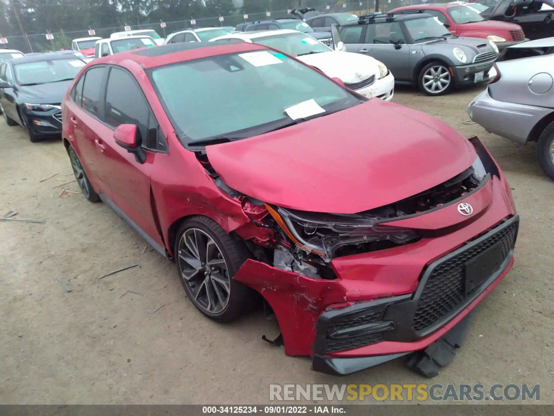 1 Photograph of a damaged car 5YFP4RCE3LP047032 TOYOTA COROLLA 2020