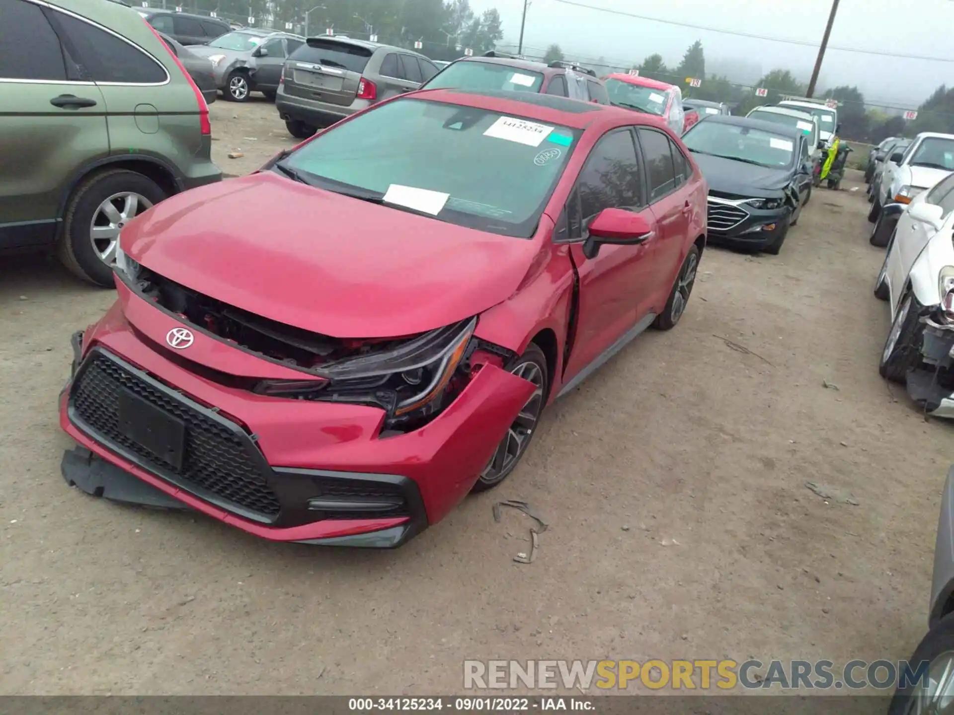 2 Photograph of a damaged car 5YFP4RCE3LP047032 TOYOTA COROLLA 2020