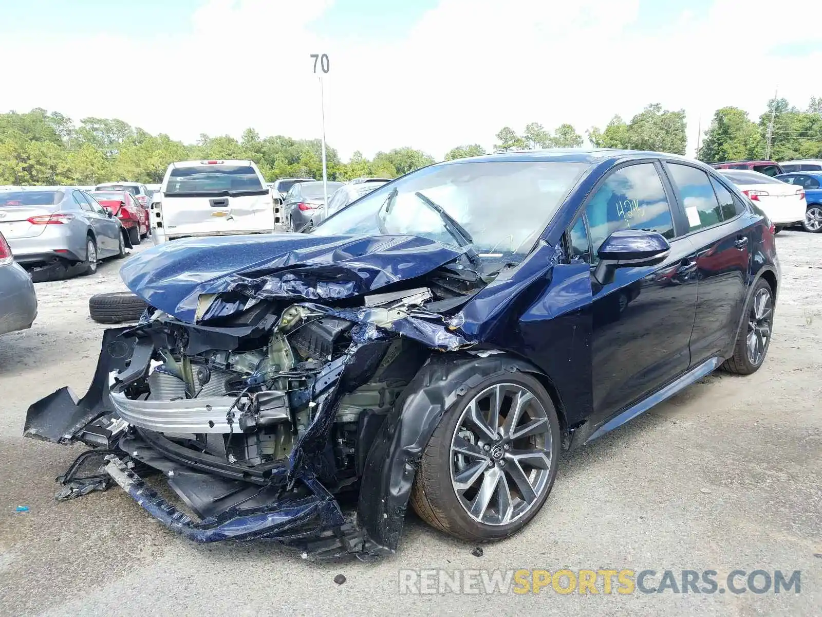 2 Photograph of a damaged car 5YFP4RCE3LP047757 TOYOTA COROLLA 2020