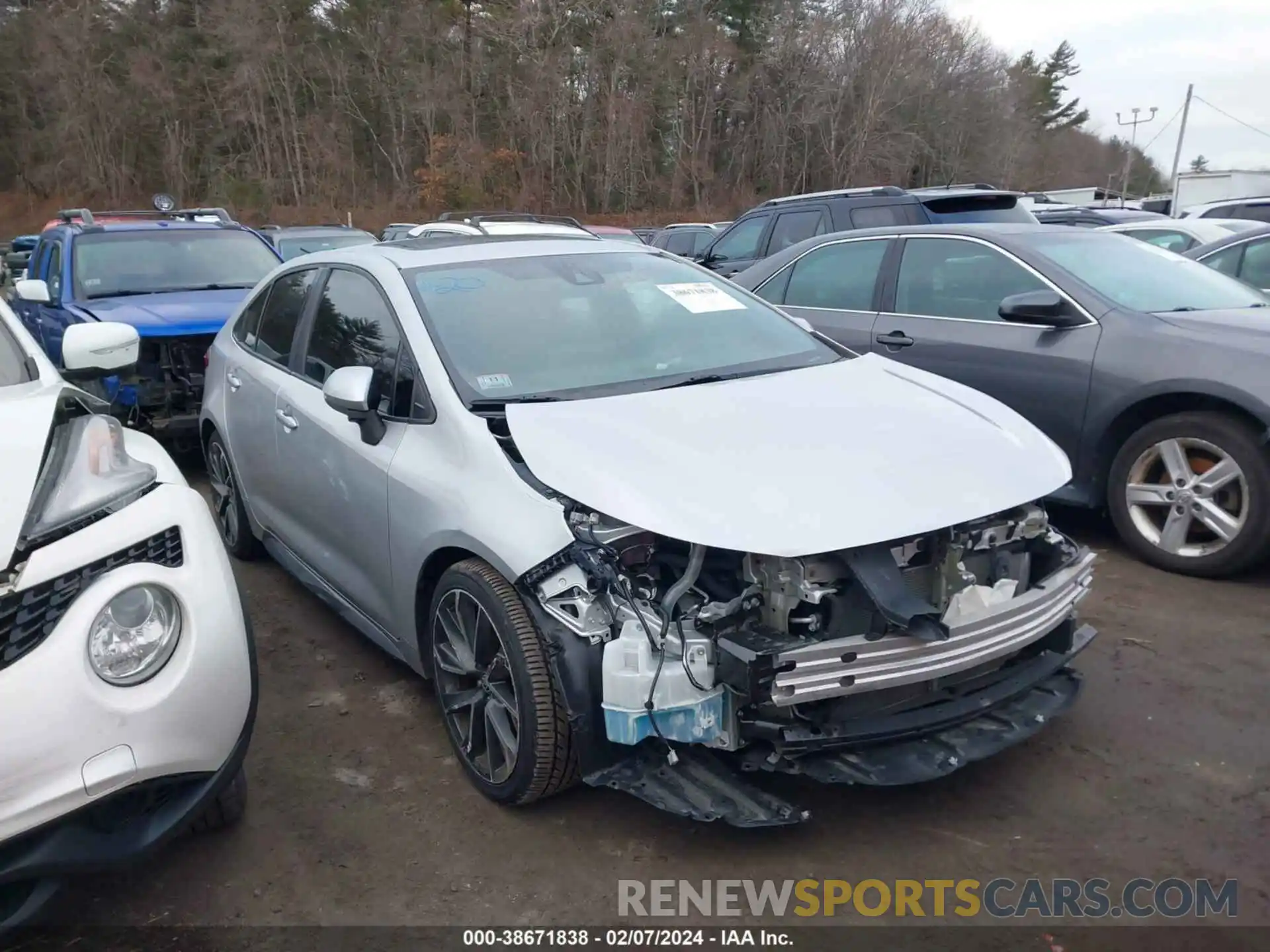 1 Photograph of a damaged car 5YFP4RCE4LP016579 TOYOTA COROLLA 2020