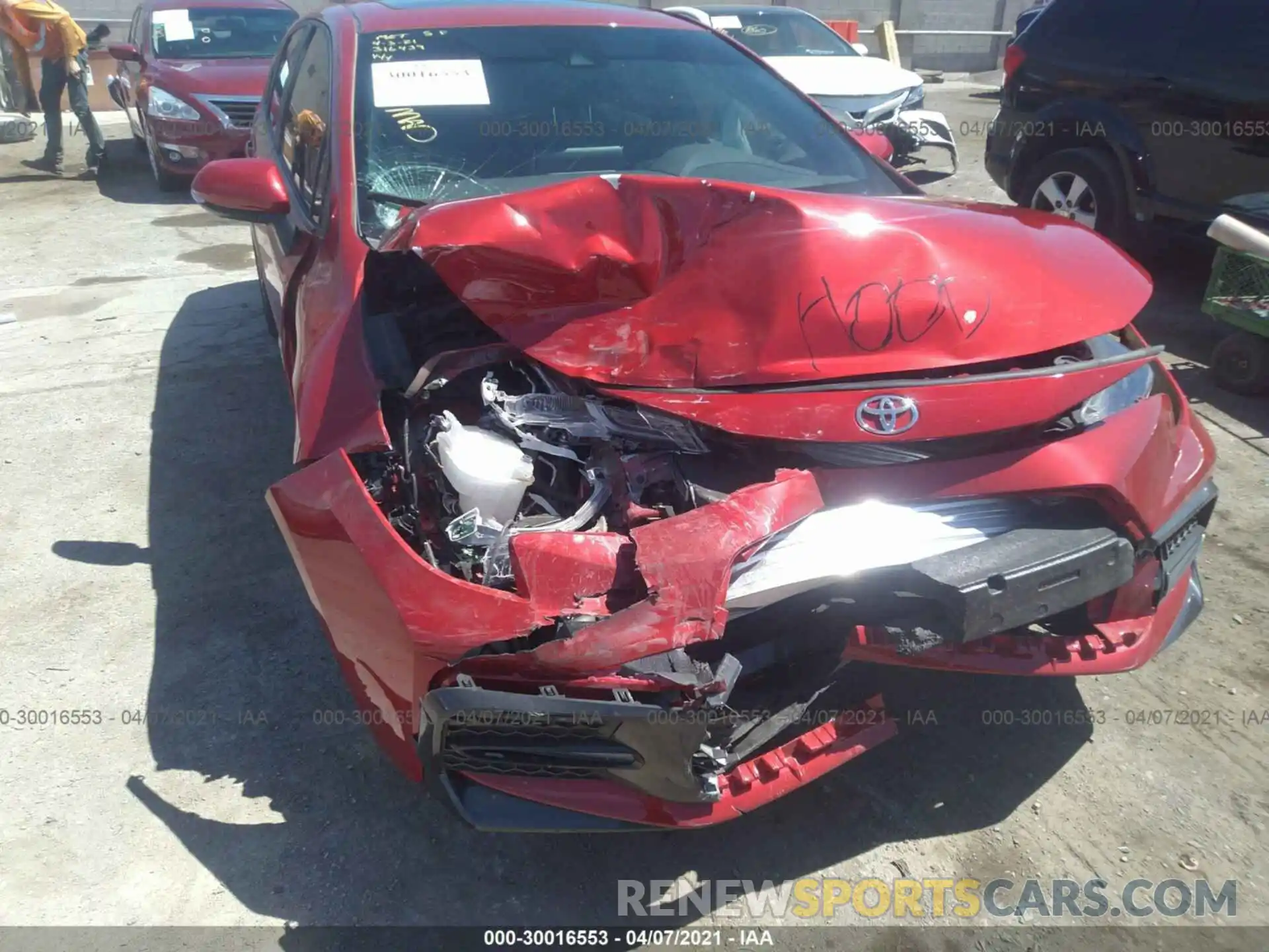 6 Photograph of a damaged car 5YFP4RCE4LP053485 TOYOTA COROLLA 2020