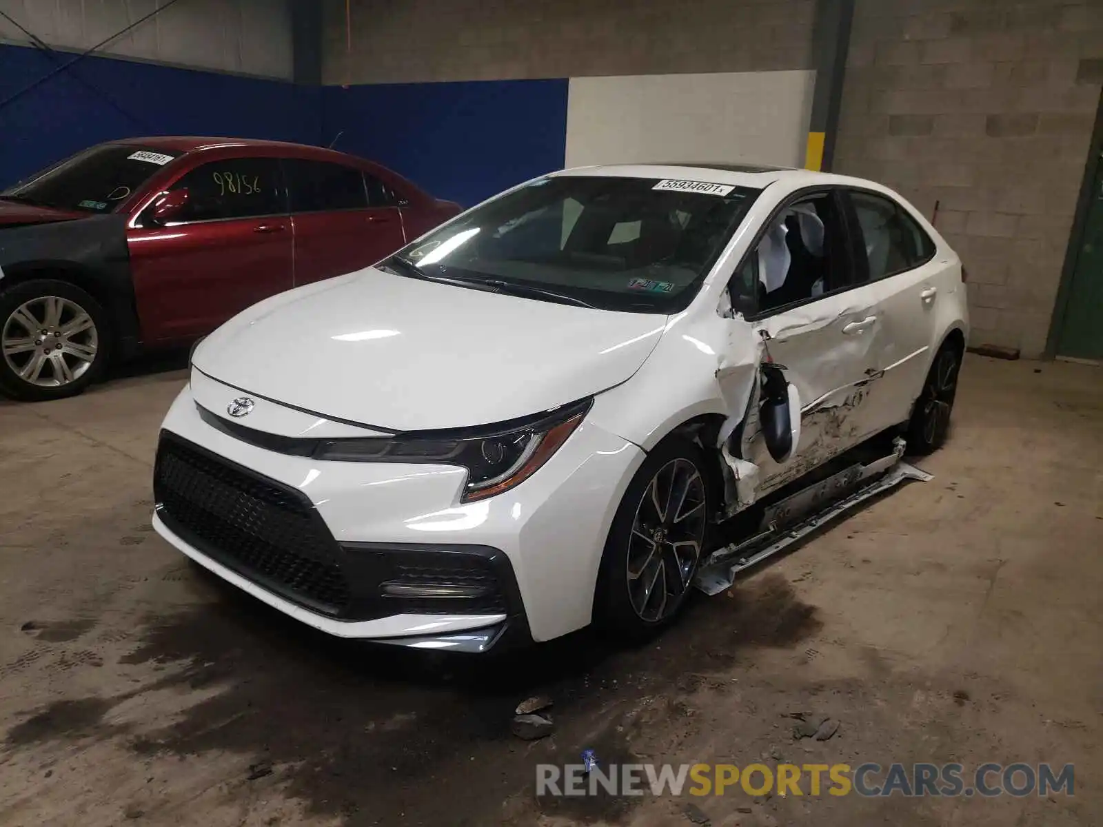 2 Photograph of a damaged car 5YFP4RCE5LP009544 TOYOTA COROLLA 2020