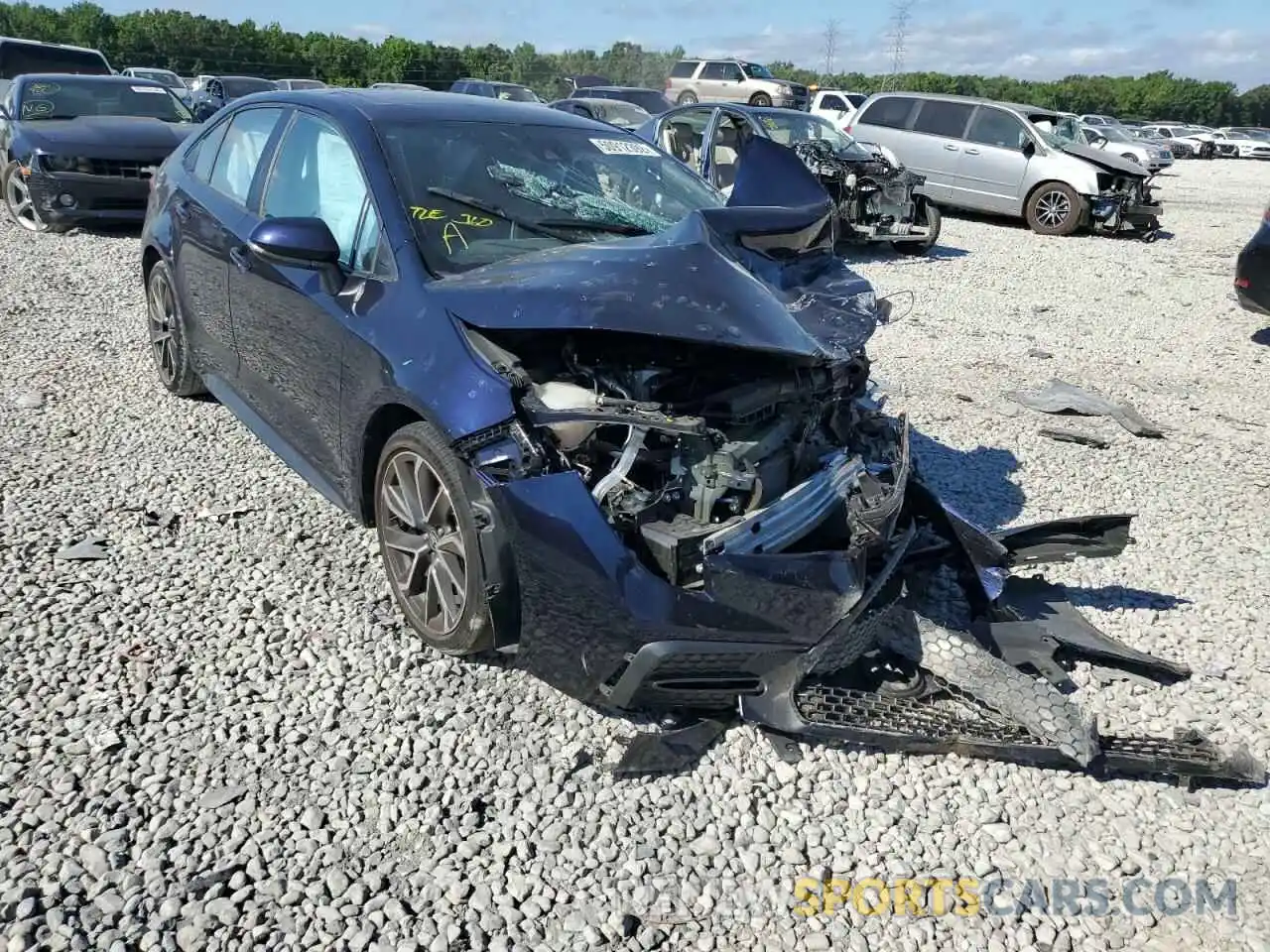 1 Photograph of a damaged car 5YFP4RCE5LP011326 TOYOTA COROLLA 2020