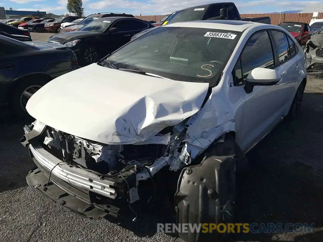 2 Photograph of a damaged car 5YFP4RCE5LP013576 TOYOTA COROLLA 2020