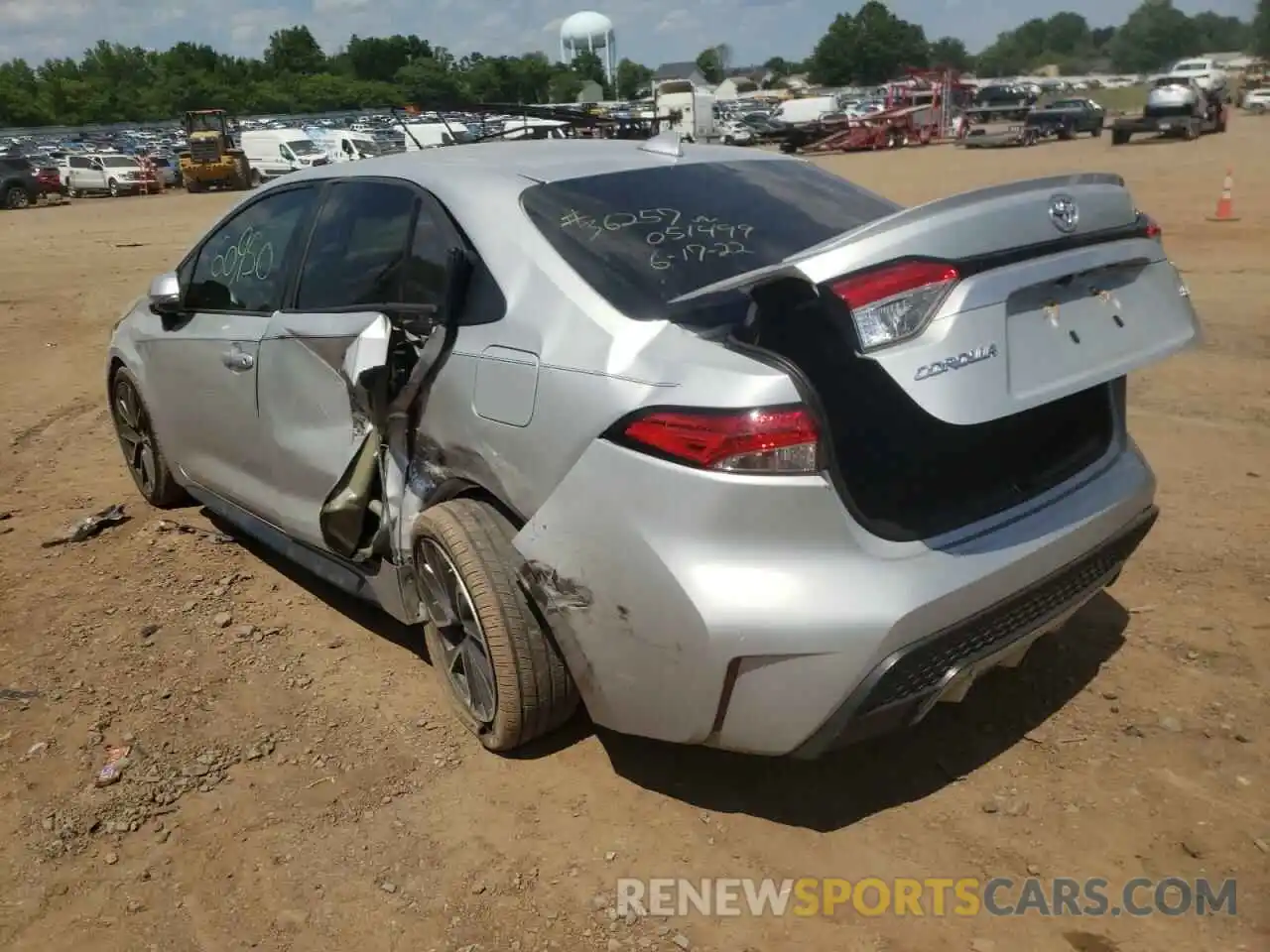 3 Photograph of a damaged car 5YFP4RCE5LP051499 TOYOTA COROLLA 2020