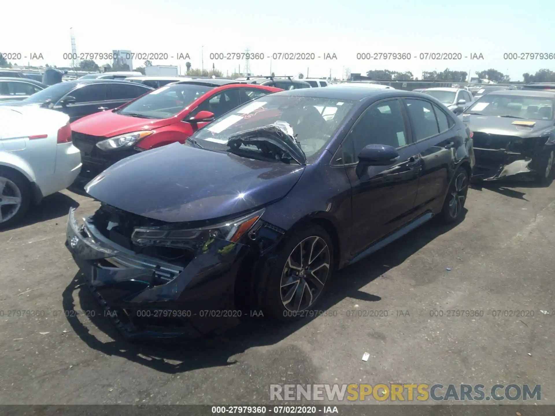 1 Photograph of a damaged car 5YFP4RCE6LP015501 TOYOTA COROLLA 2020