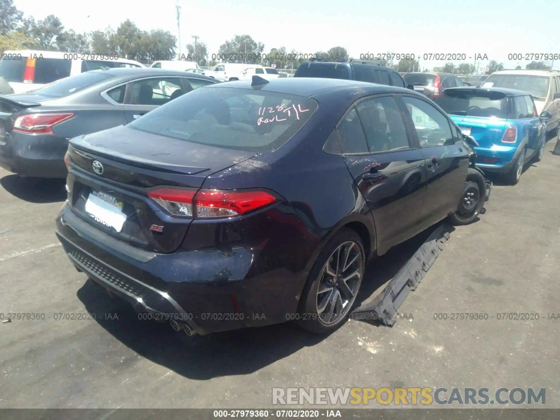 3 Photograph of a damaged car 5YFP4RCE6LP015501 TOYOTA COROLLA 2020