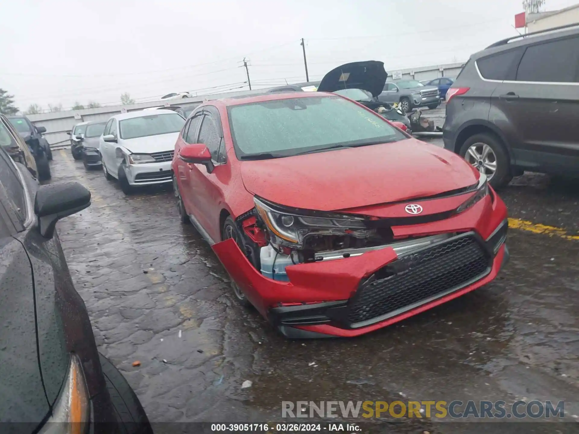 1 Photograph of a damaged car 5YFP4RCE6LP032735 TOYOTA COROLLA 2020