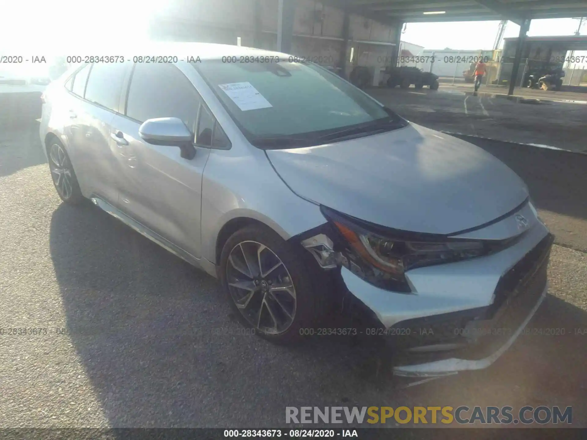 1 Photograph of a damaged car 5YFP4RCE6LP039670 TOYOTA COROLLA 2020