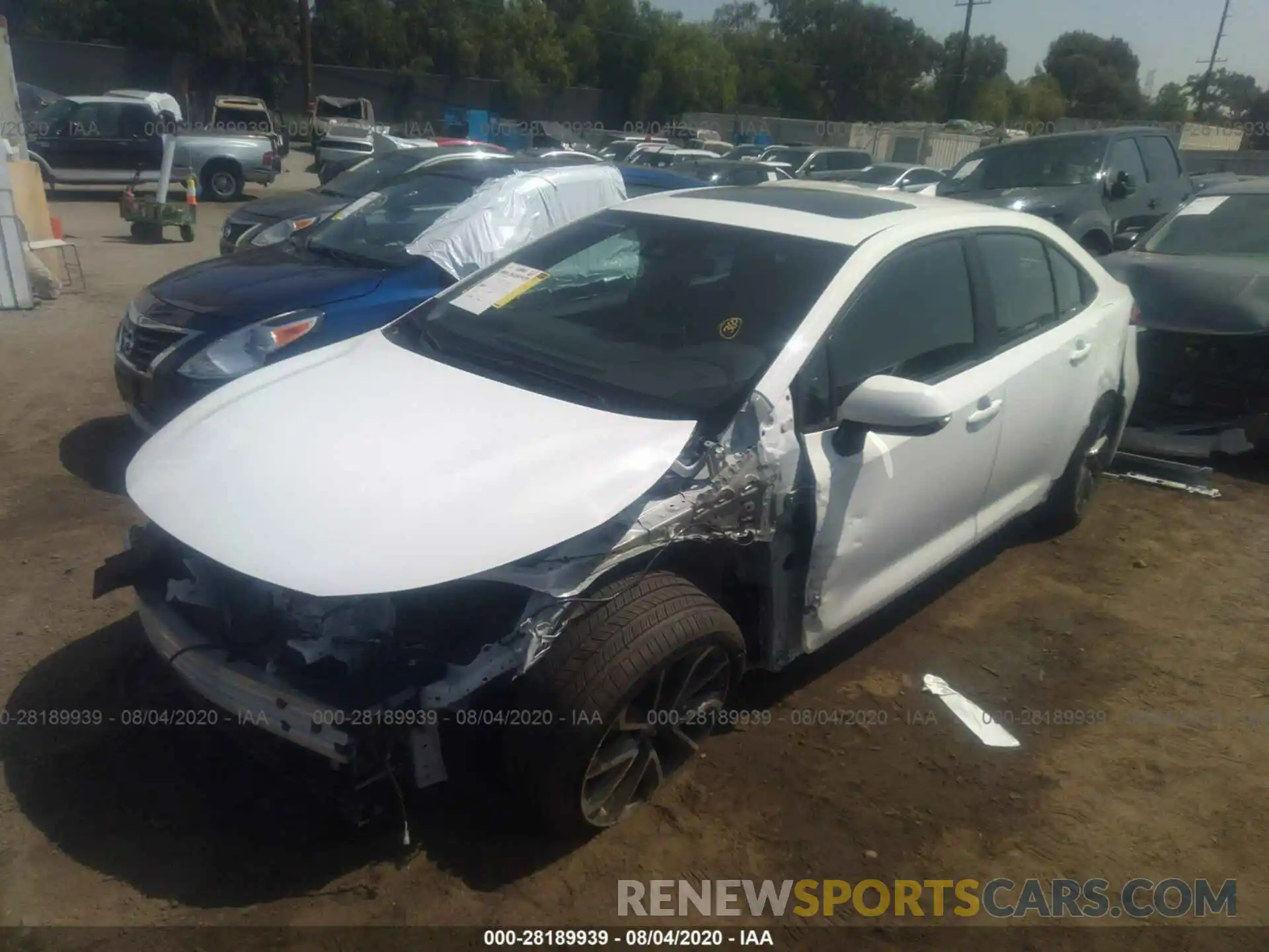 2 Photograph of a damaged car 5YFP4RCE6LP042424 TOYOTA COROLLA 2020