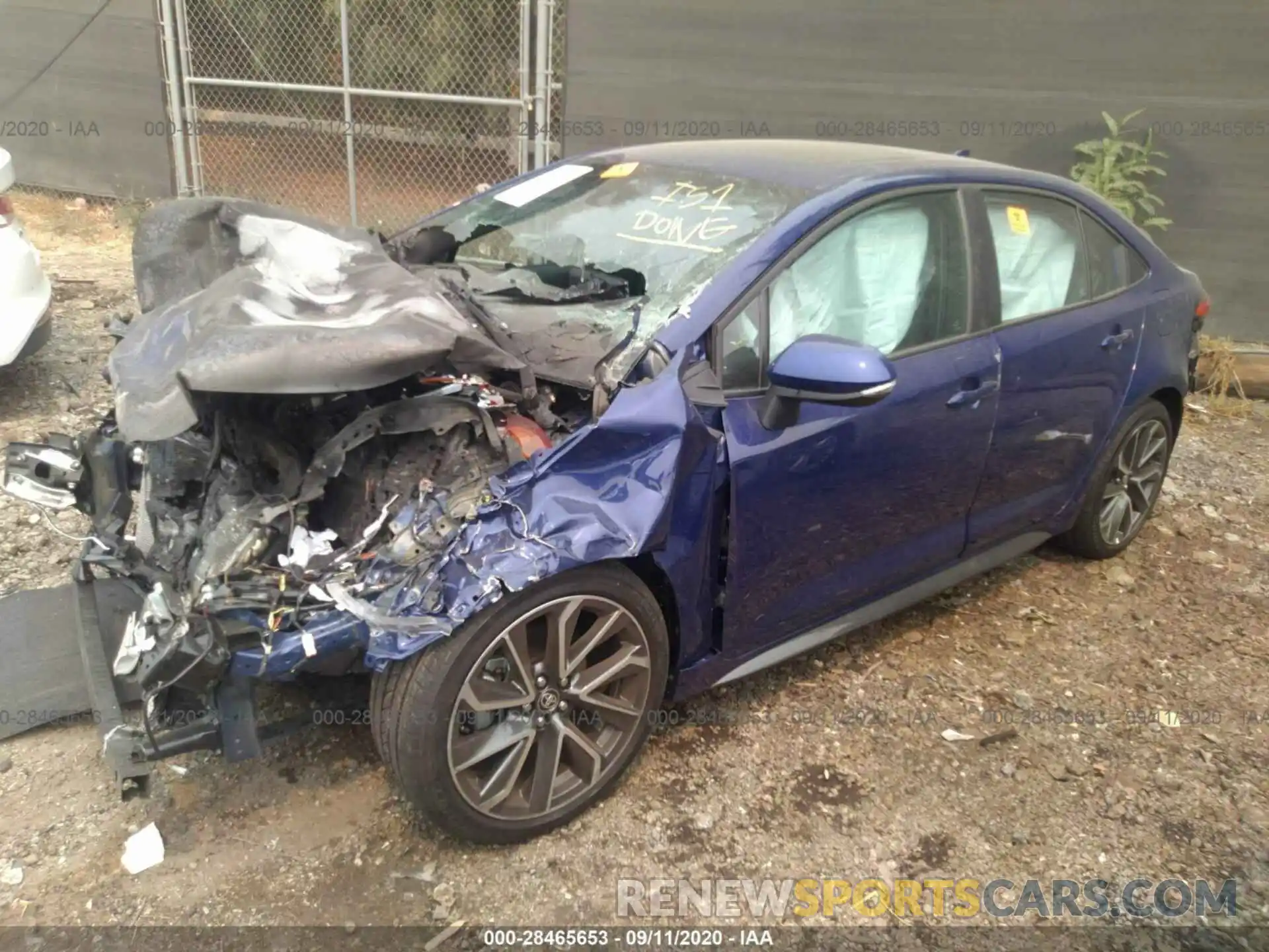 2 Photograph of a damaged car 5YFP4RCE6LP045601 TOYOTA COROLLA 2020