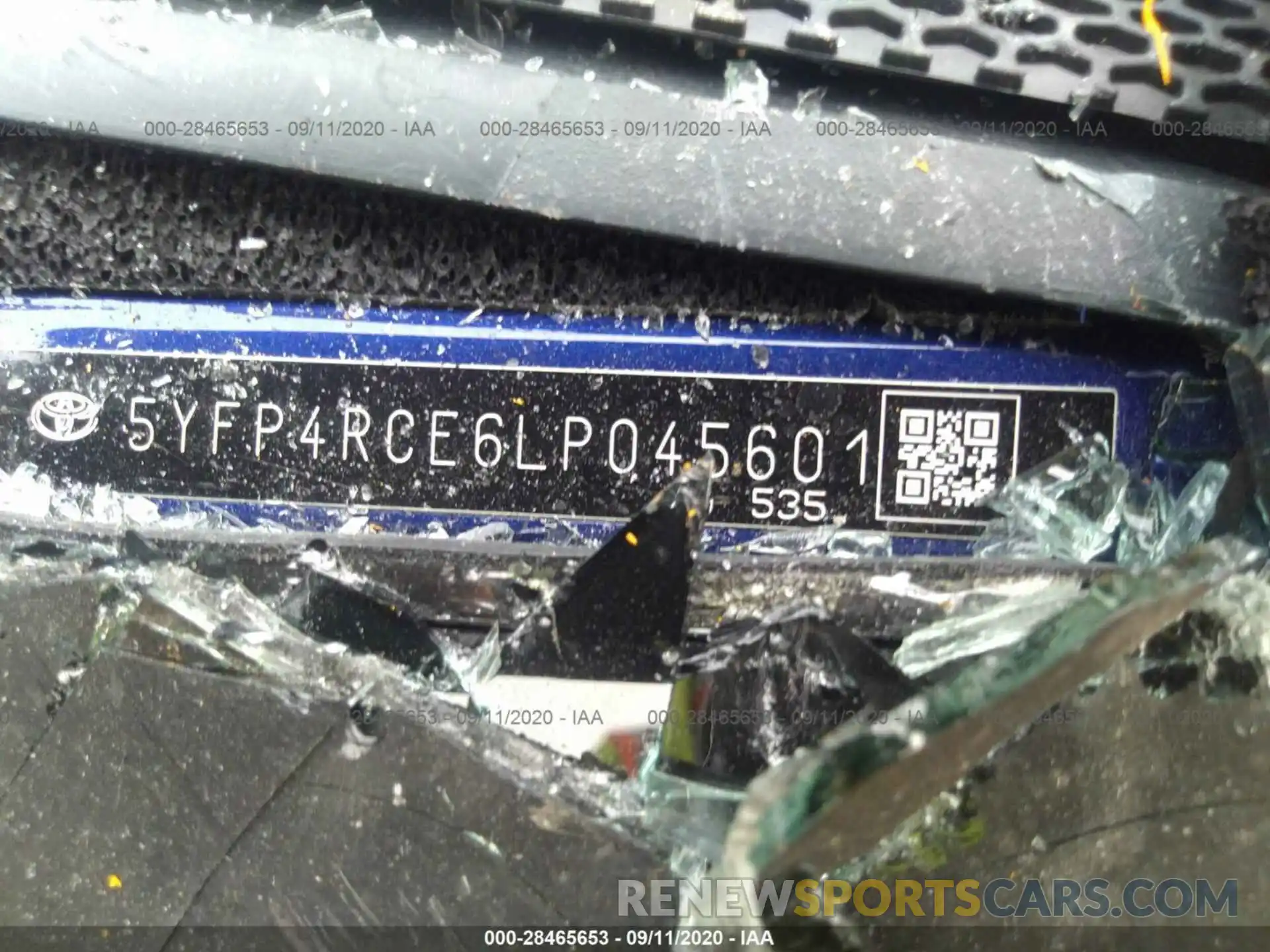 8 Photograph of a damaged car 5YFP4RCE6LP045601 TOYOTA COROLLA 2020