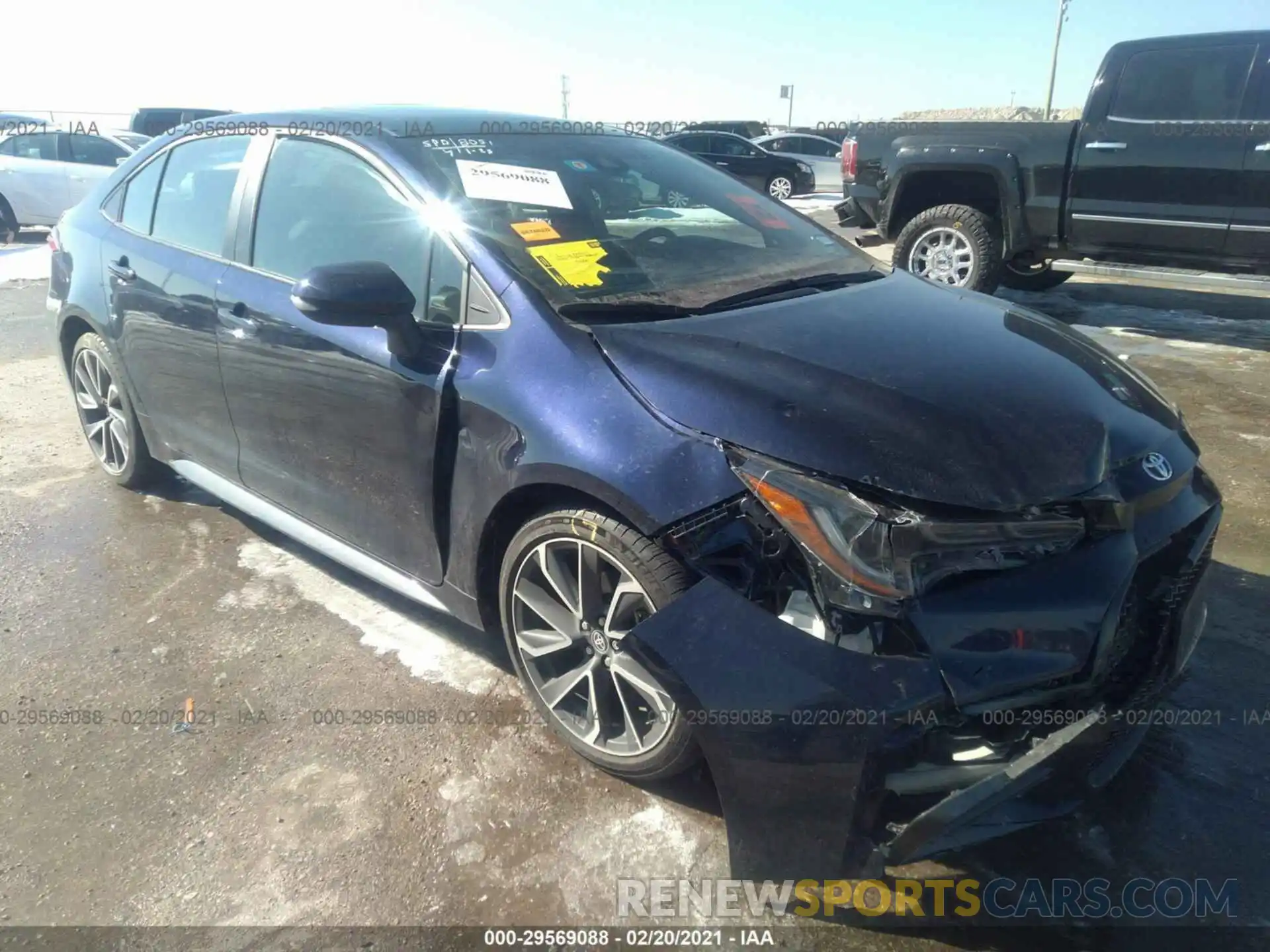 1 Photograph of a damaged car 5YFP4RCE7LP008721 TOYOTA COROLLA 2020