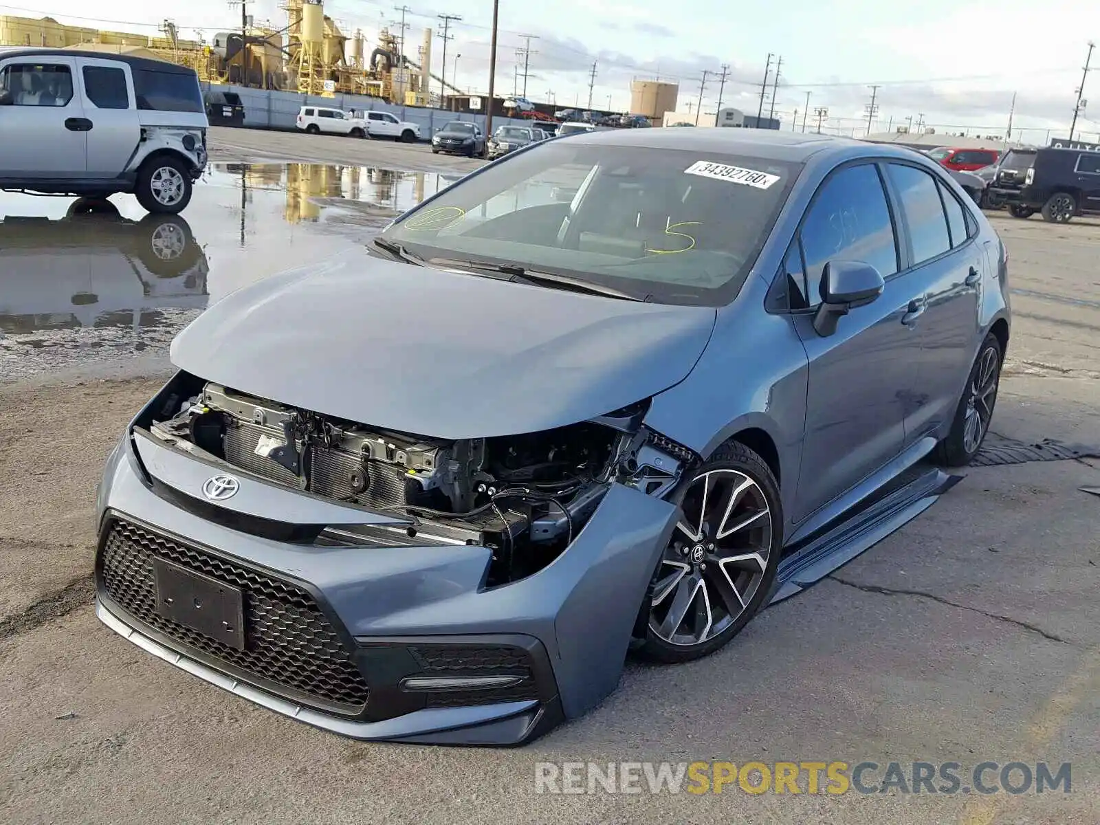 2 Photograph of a damaged car 5YFP4RCE7LP013353 TOYOTA COROLLA 2020