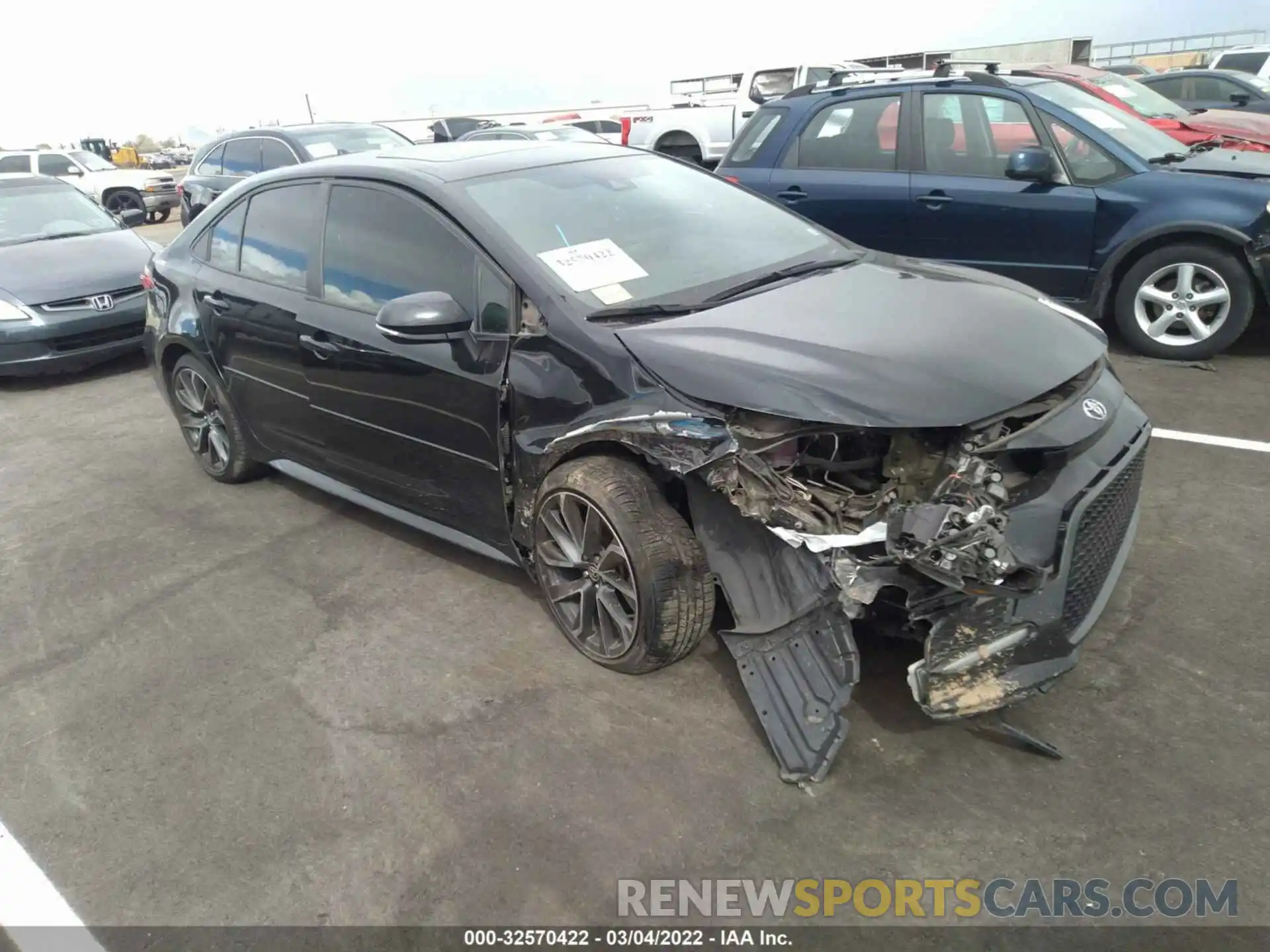 1 Photograph of a damaged car 5YFP4RCE7LP016379 TOYOTA COROLLA 2020